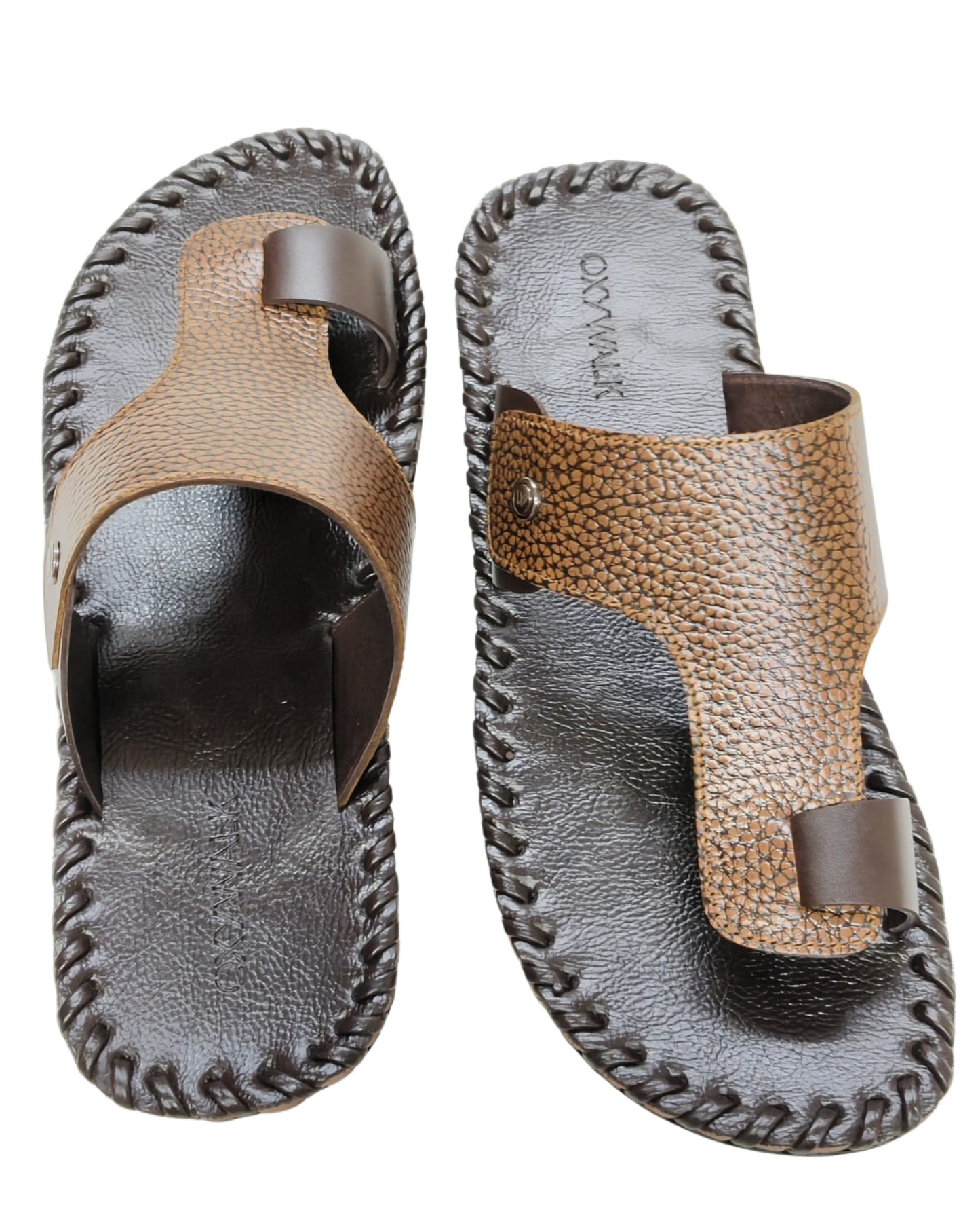 Men Brown Thumb Chappal