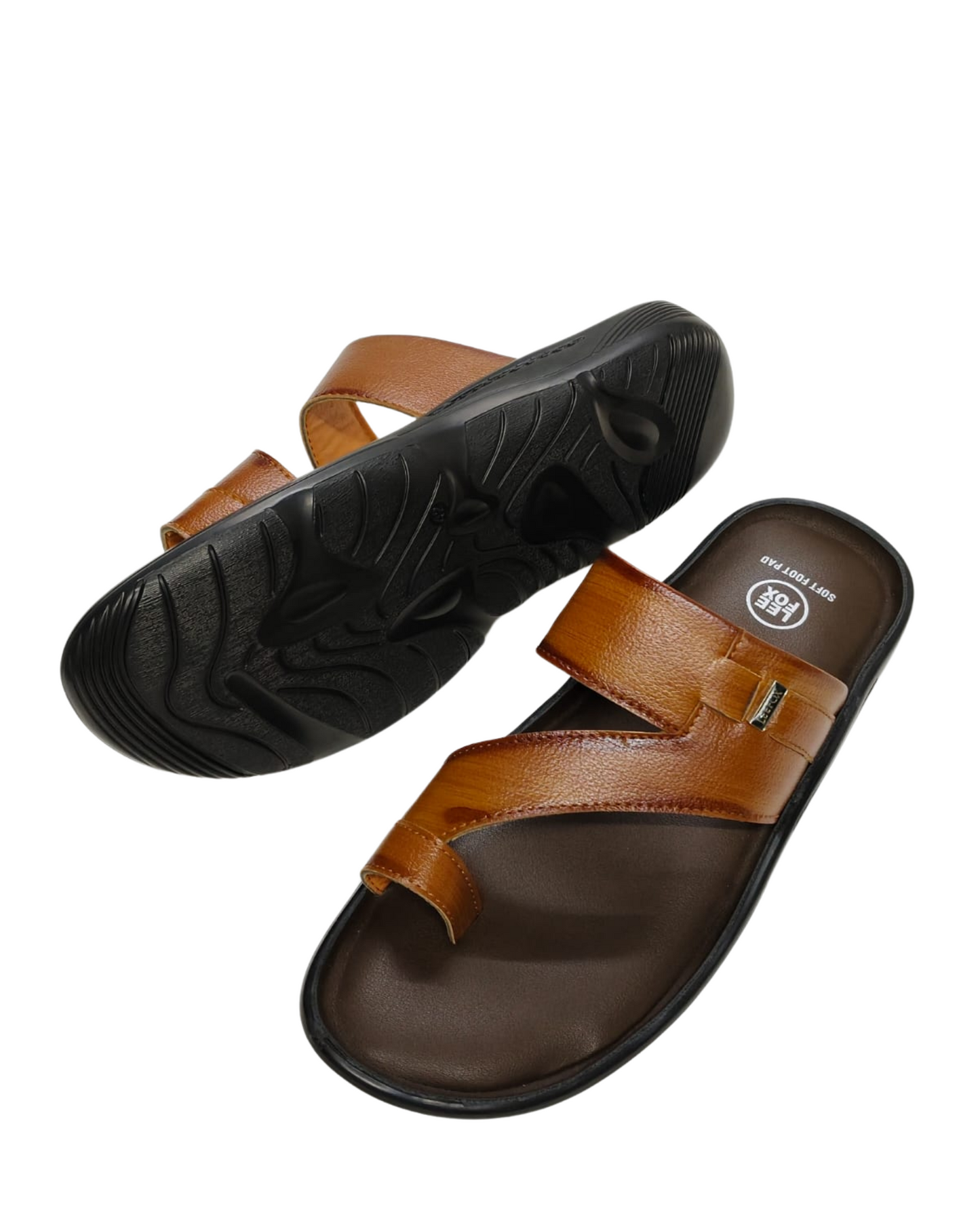 Men Brown Thumb Chappal