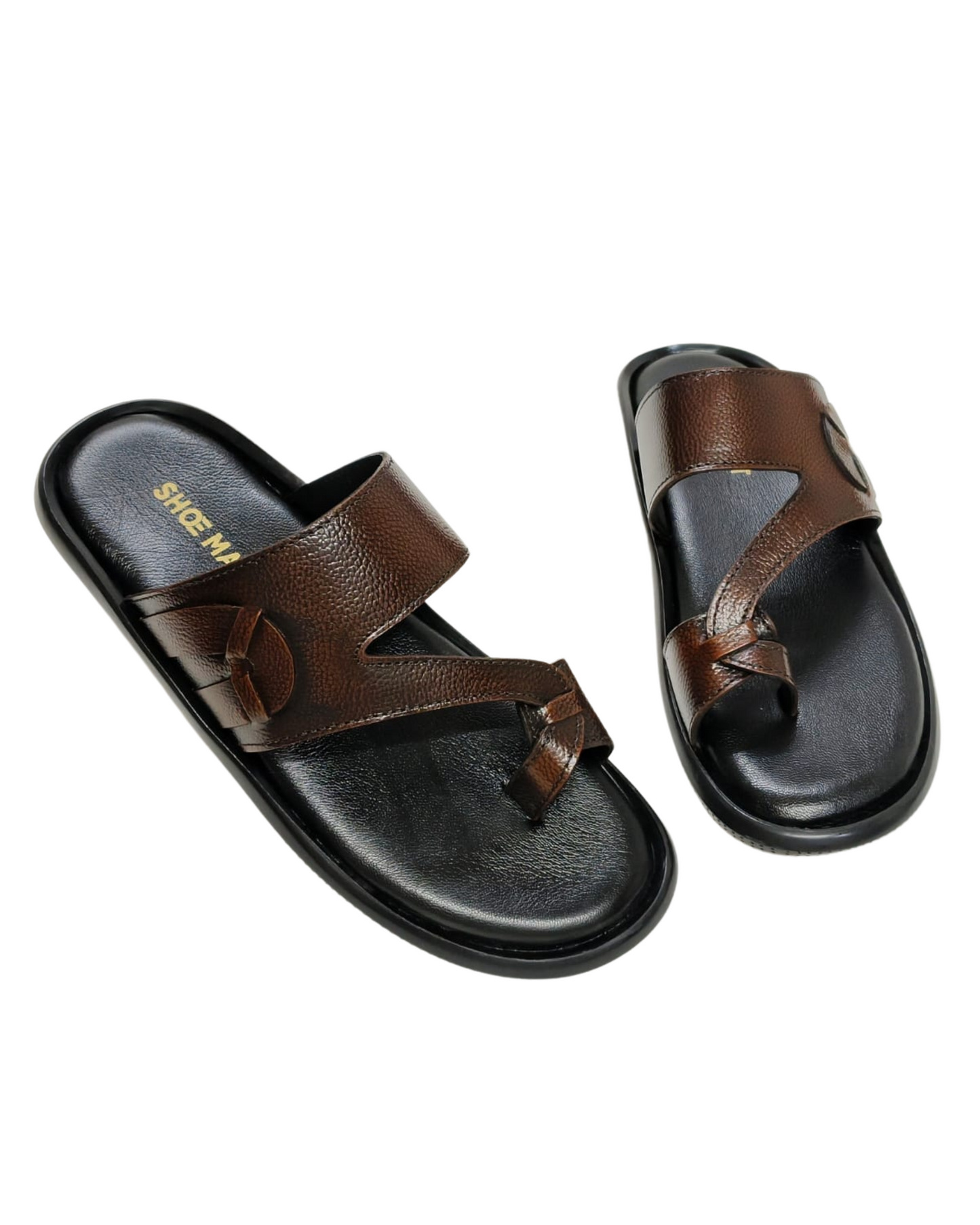 Men Brown Thumb Chappal