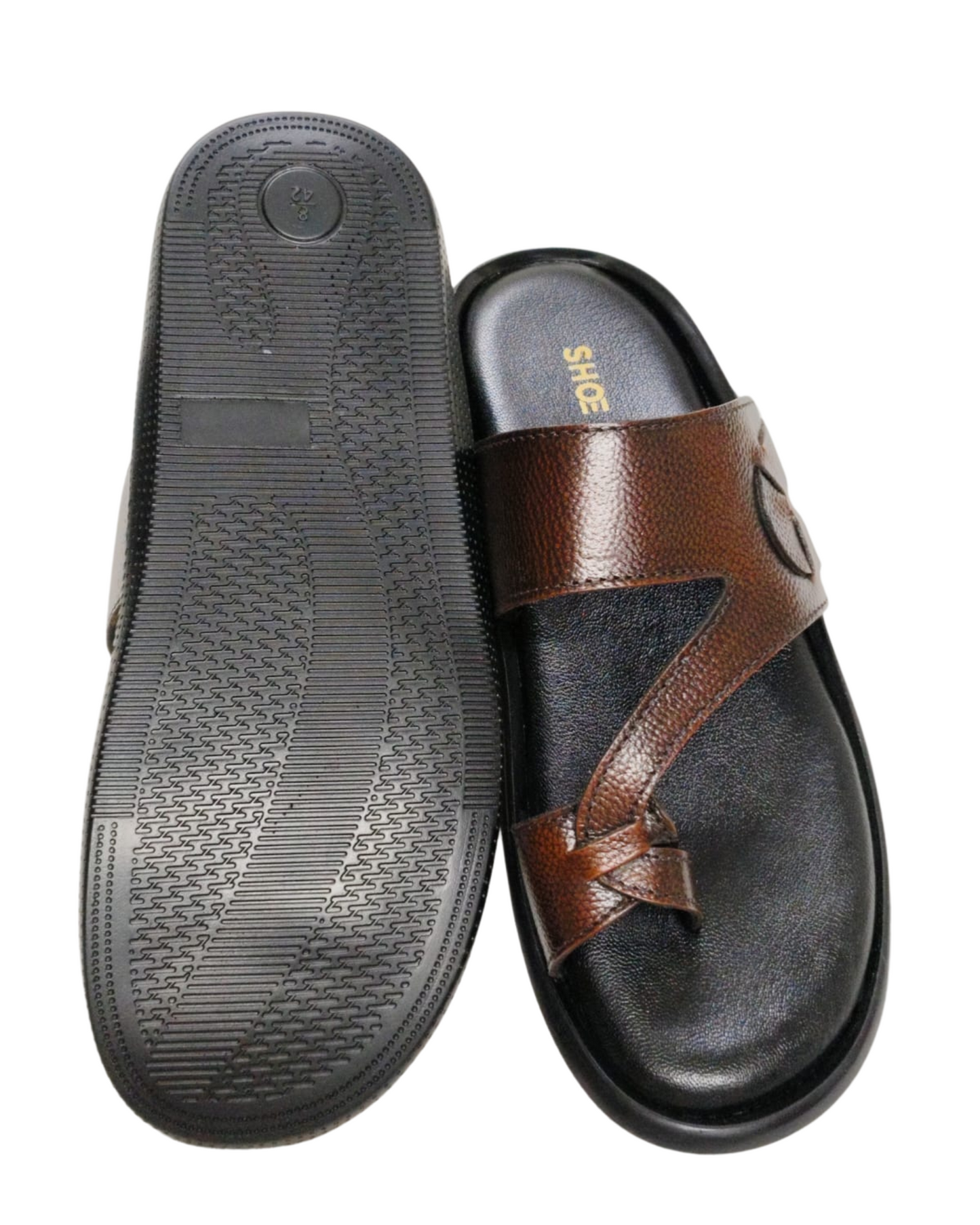 Men Brown Thumb Chappal
