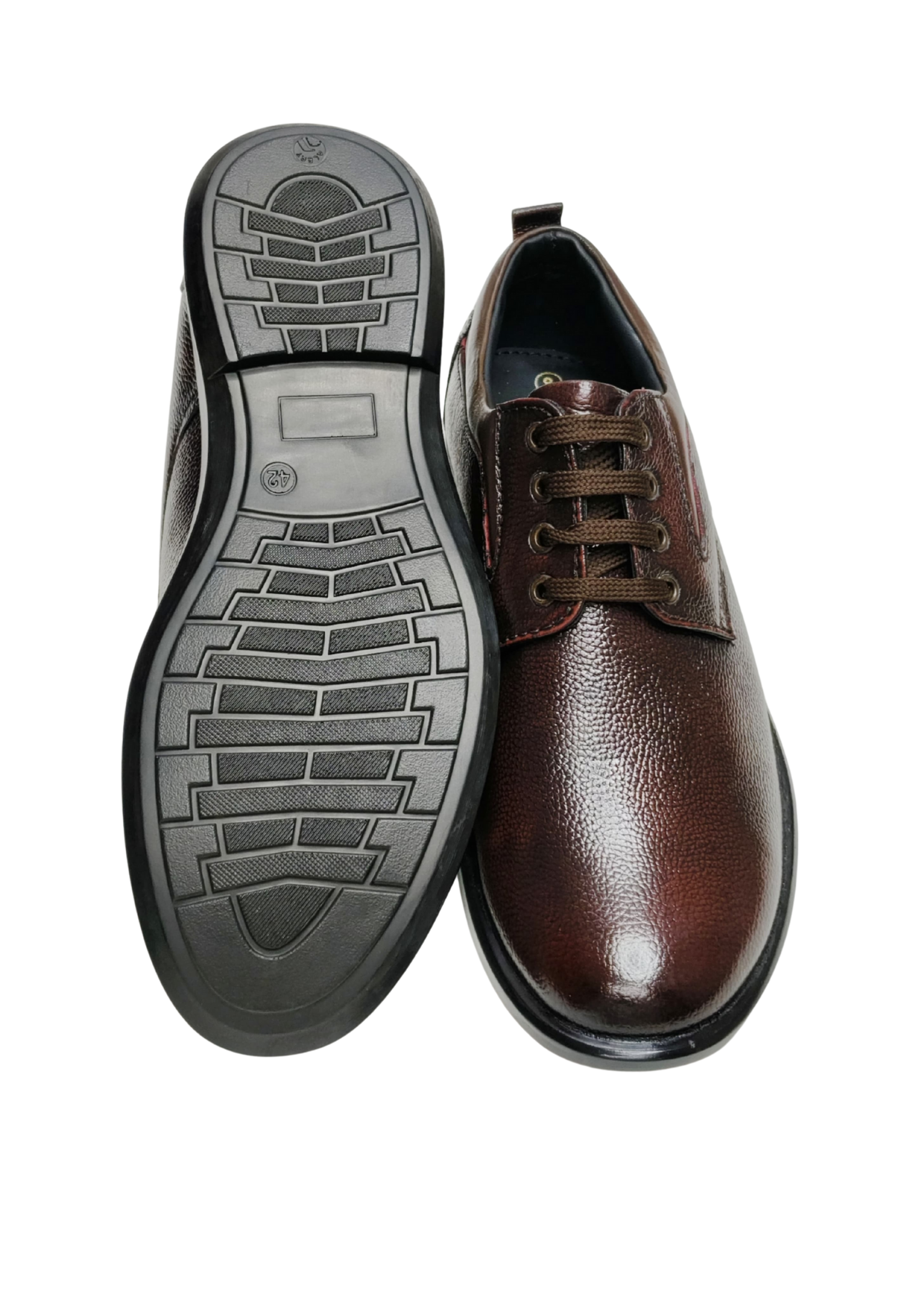 Men Brown Leather Formal Shoes