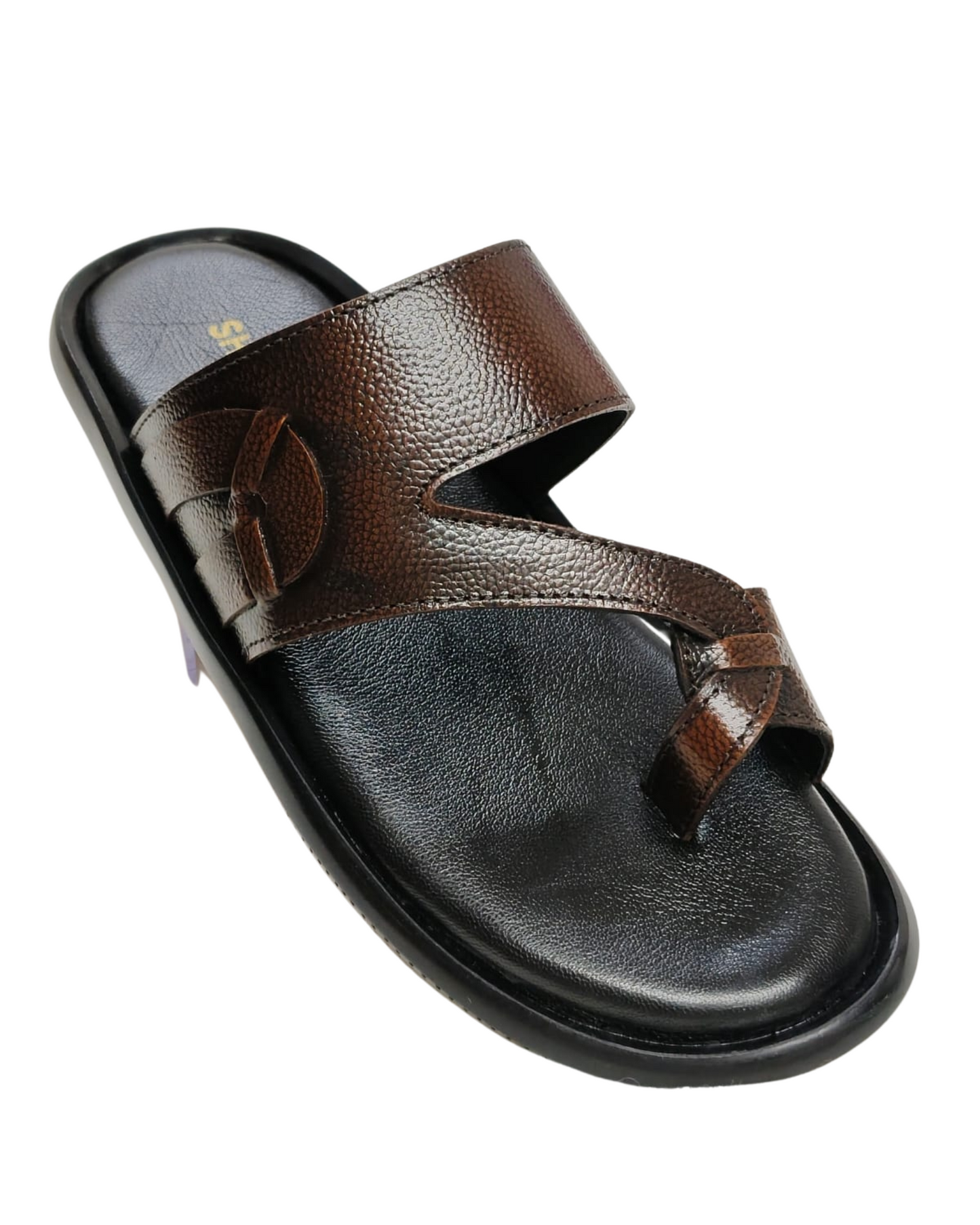 Men Brown Thumb Chappal