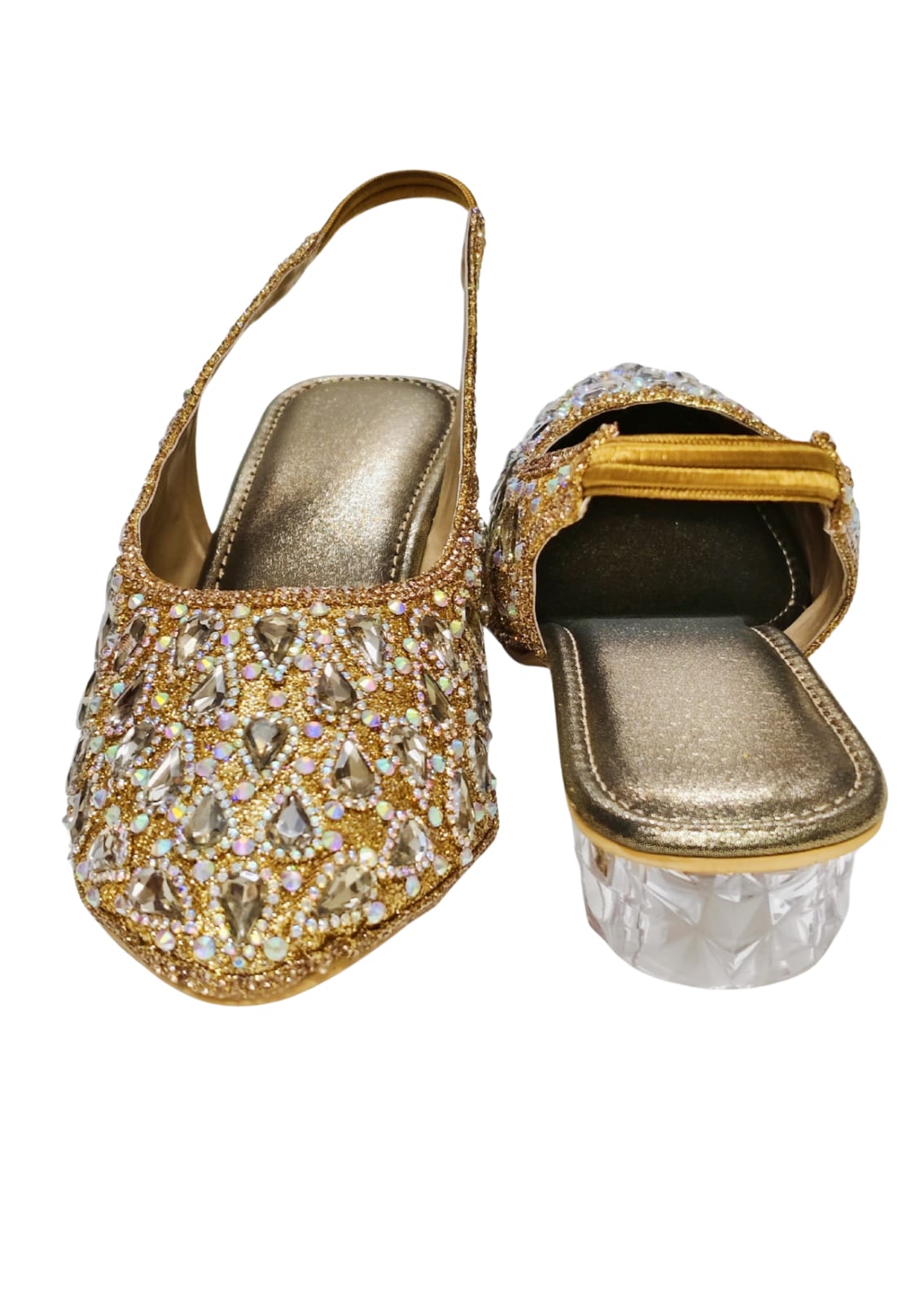Women Gold Ethnic Balley
