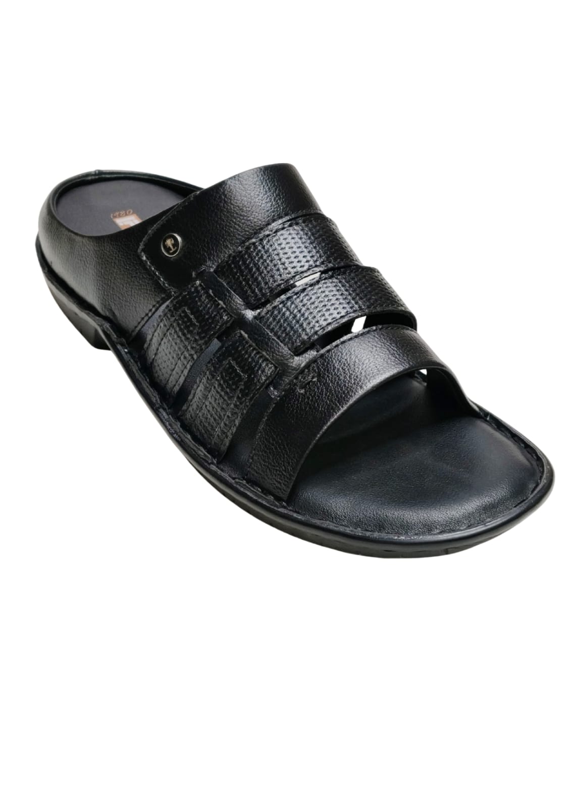 Men Black Casual Chappal