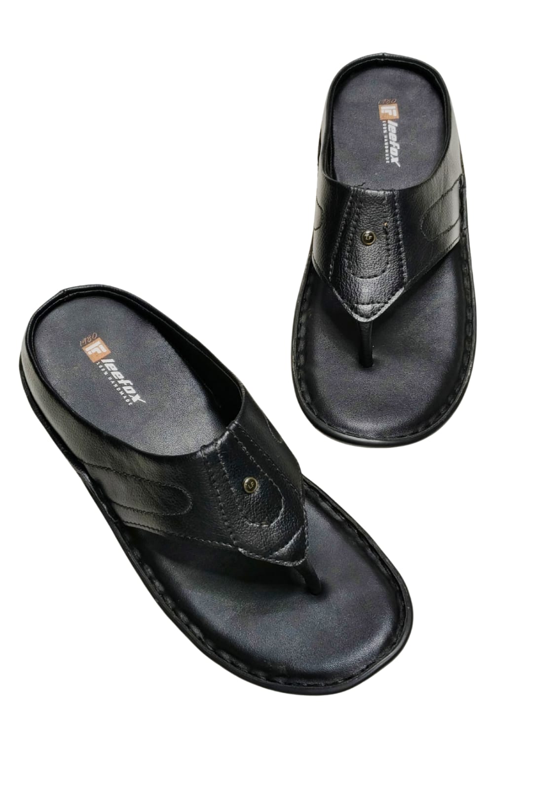 Men Black Casual Chappal