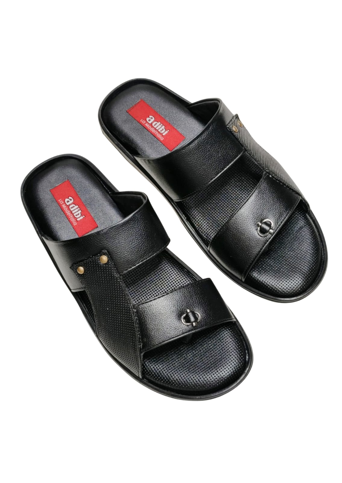 Men Black Casual Chappal