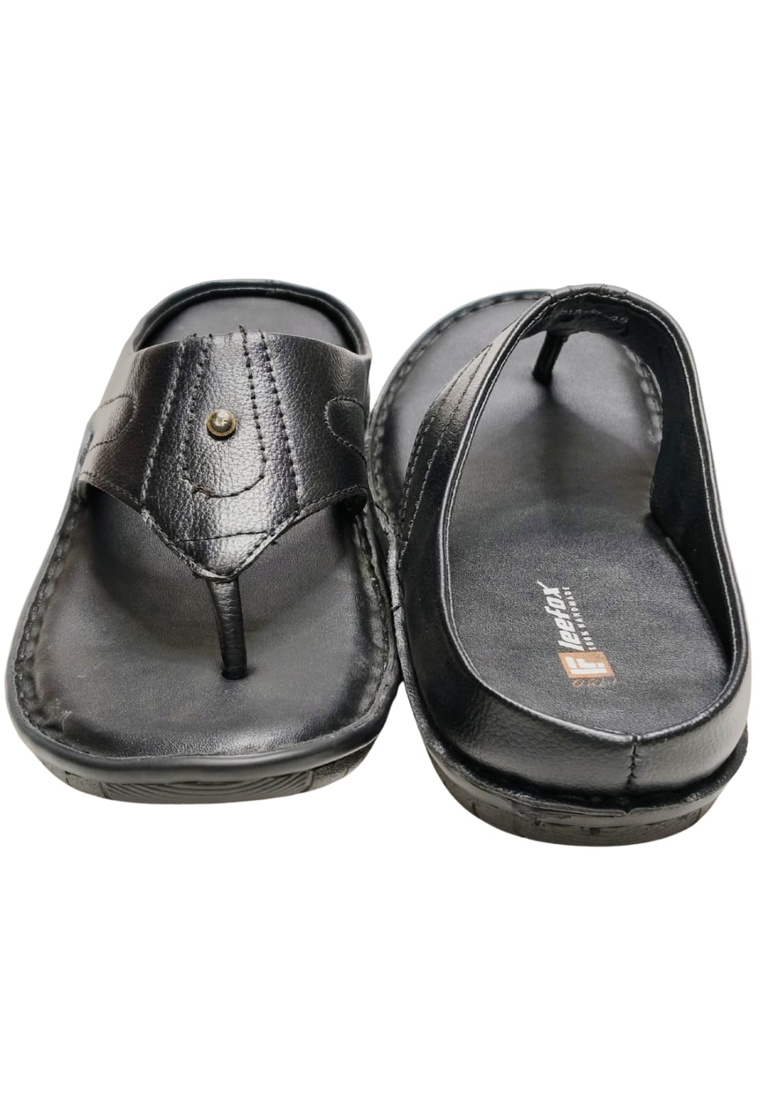 Men Black Casual Chappal