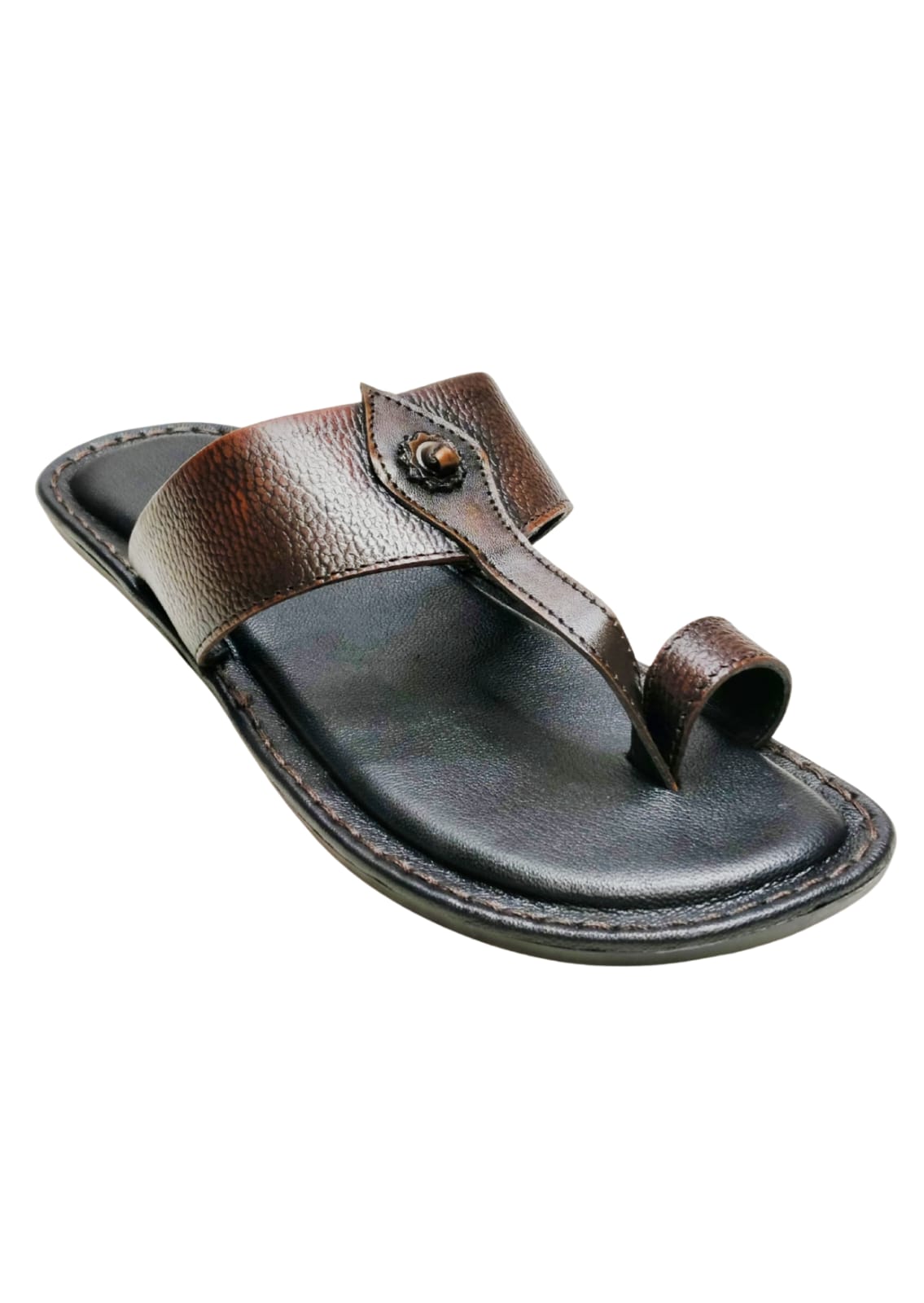 Men Brown Thumb Chappal