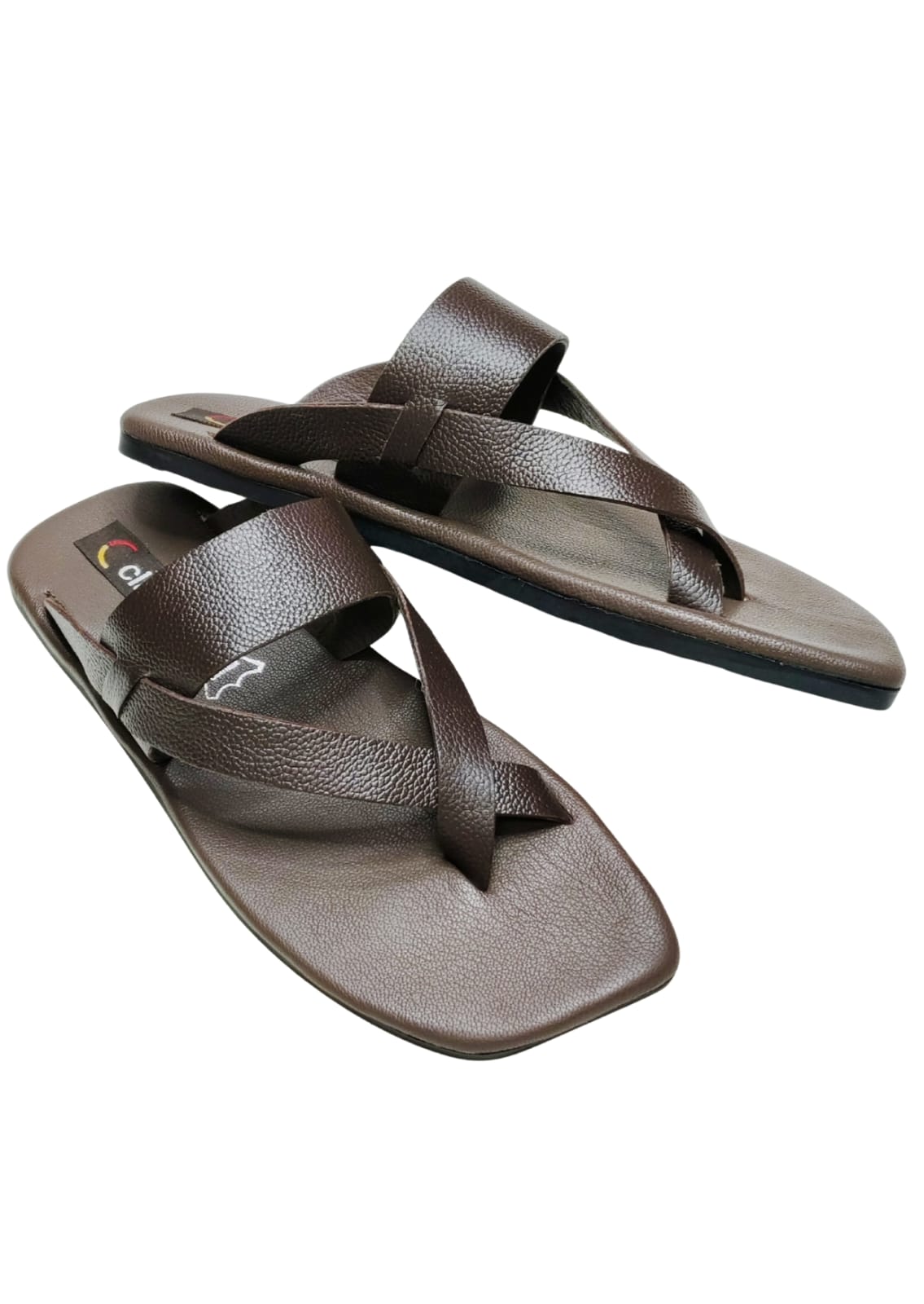 Men Brown Thumb Casual Chappal