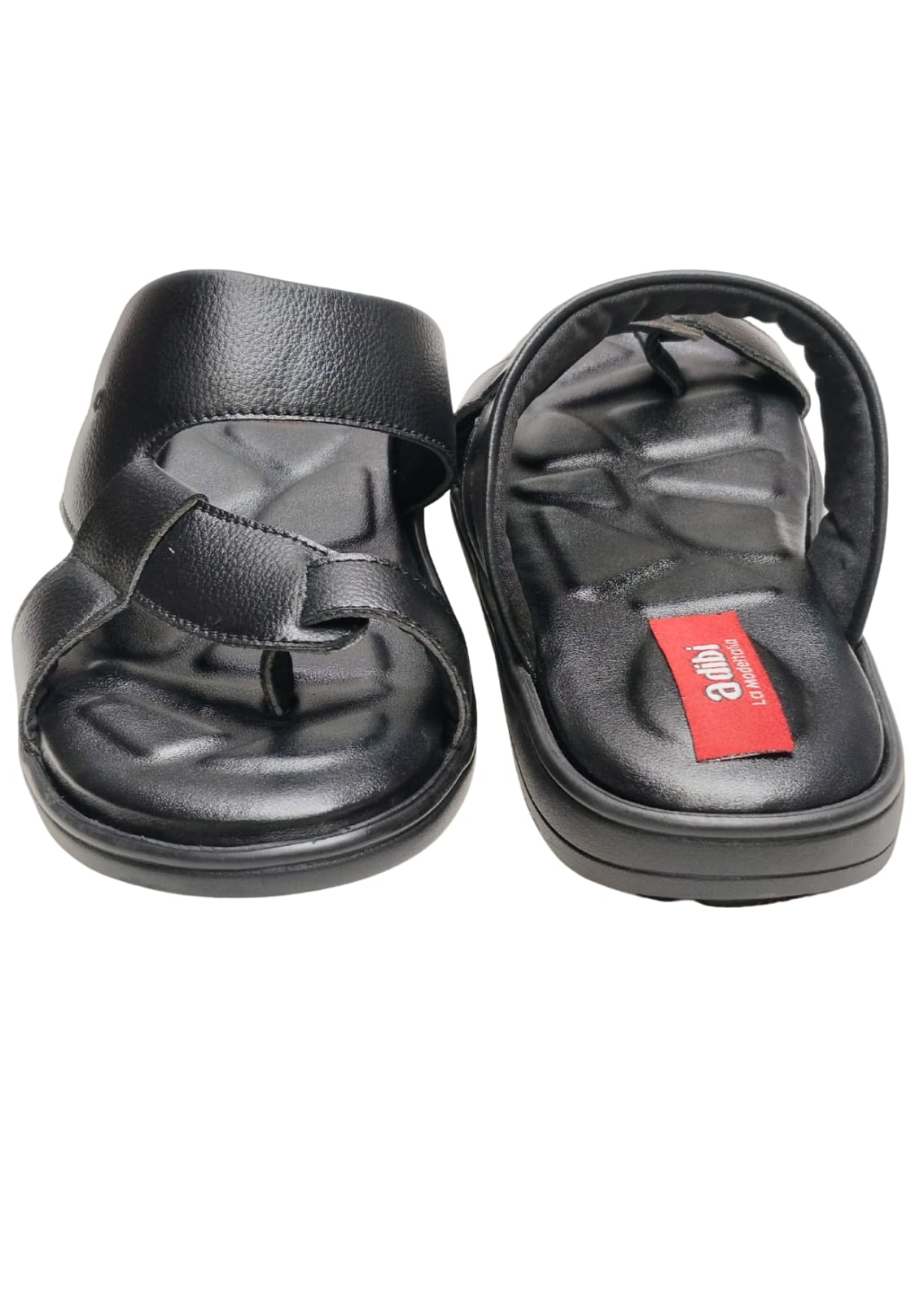 Men Black Thumb Casual Chappal