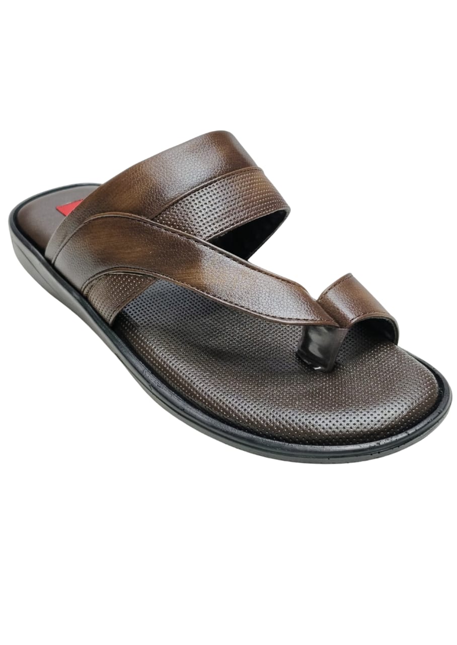 Men Brown Thumb Casual Chappal