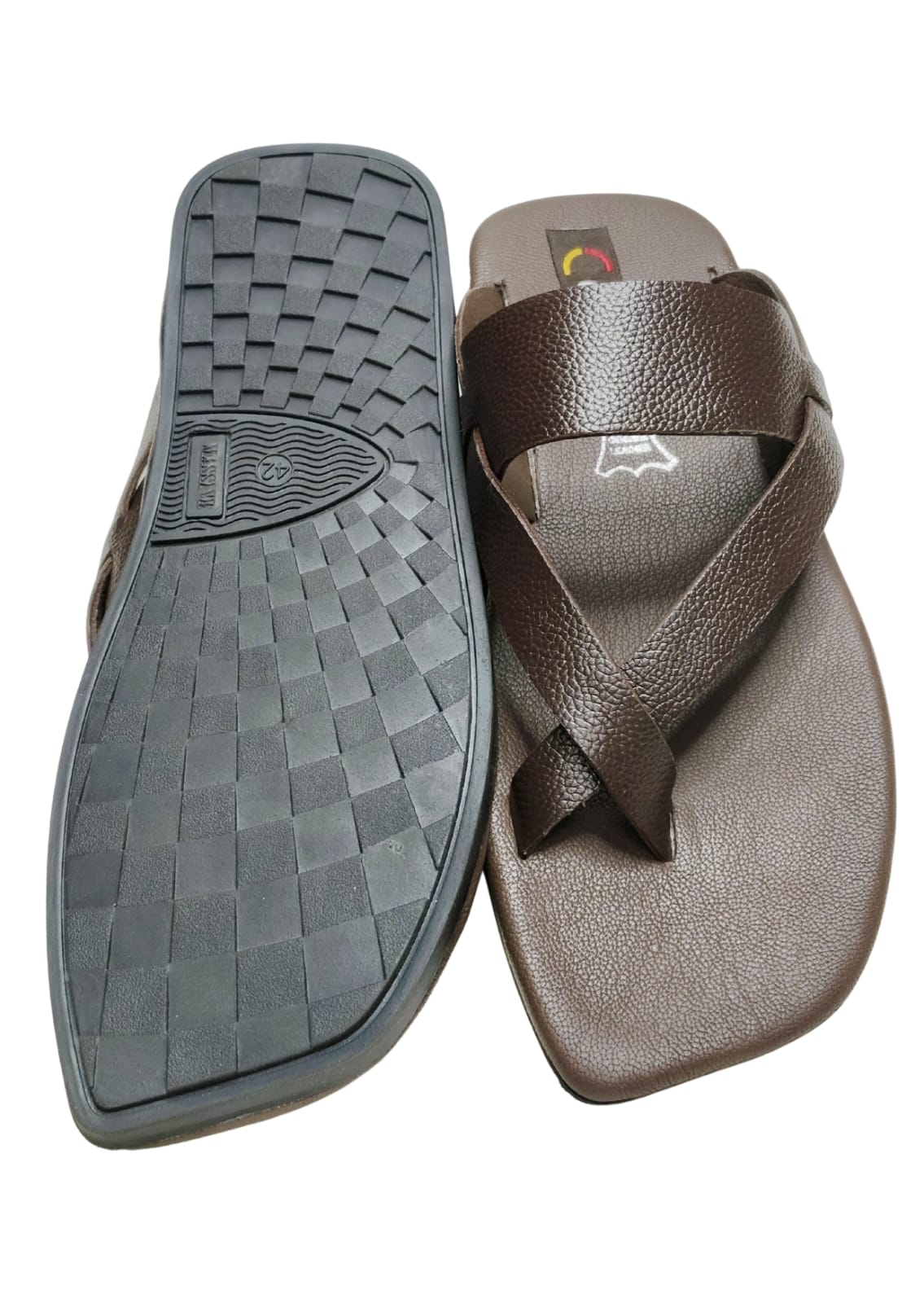 Men Brown Thumb Casual Chappal