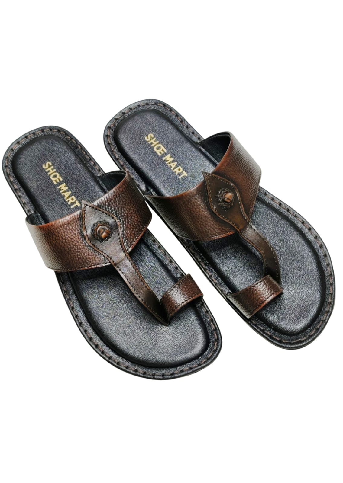 Men Brown Thumb Chappal