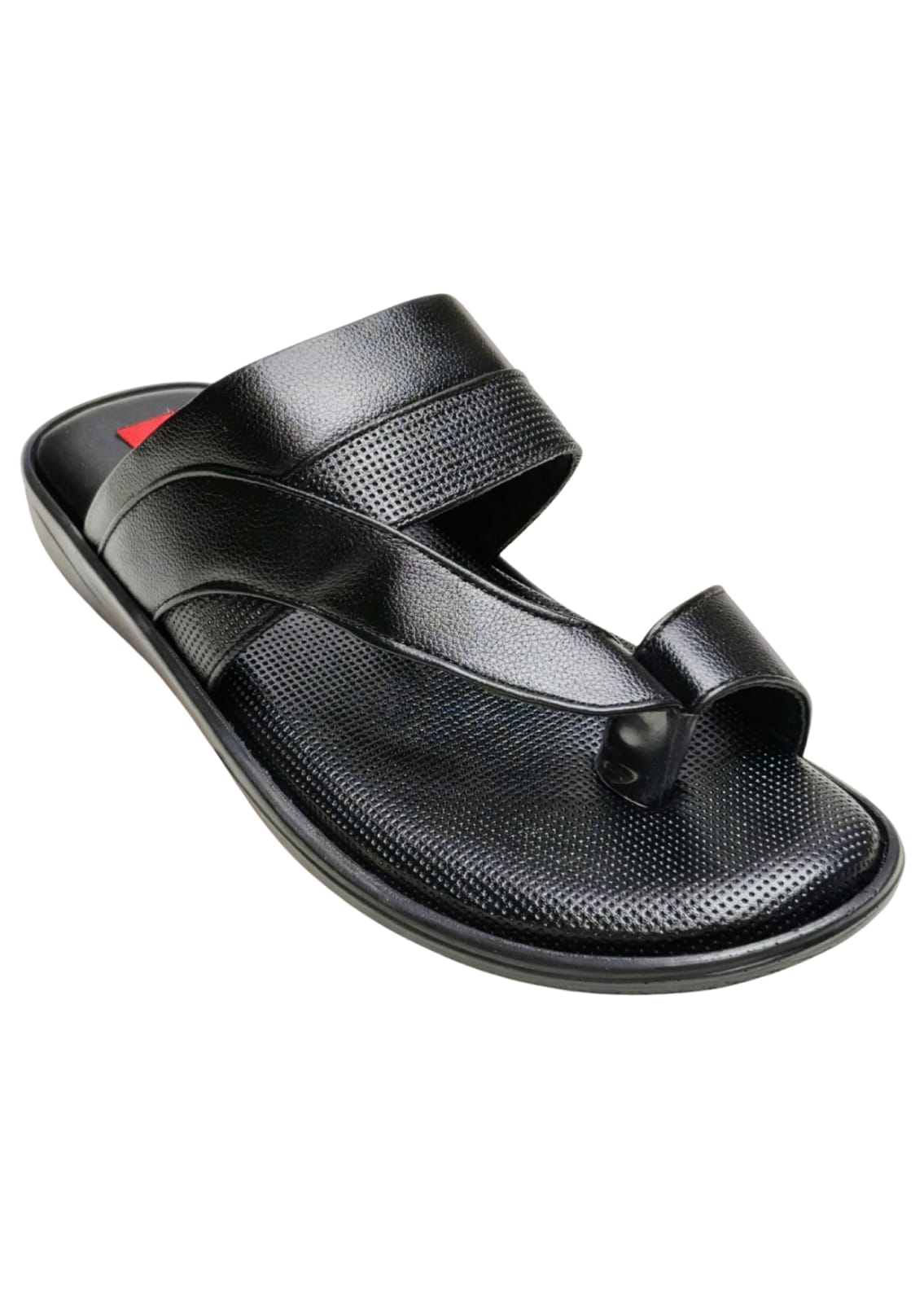 Men Black Thumb Casual Chappal