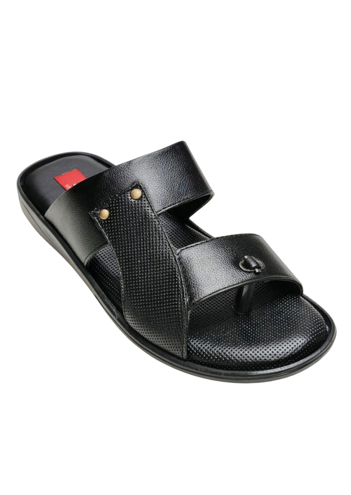 Men Black Casual Chappal
