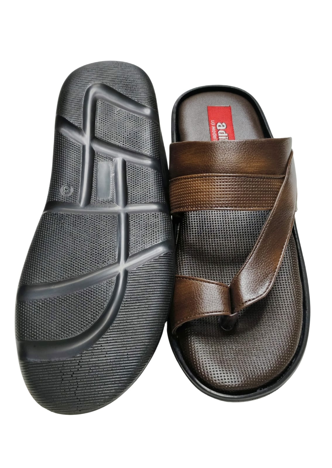 Men Brown Thumb Casual Chappal