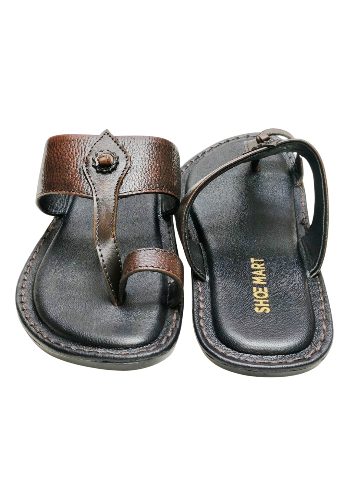 Men Brown Thumb Chappal