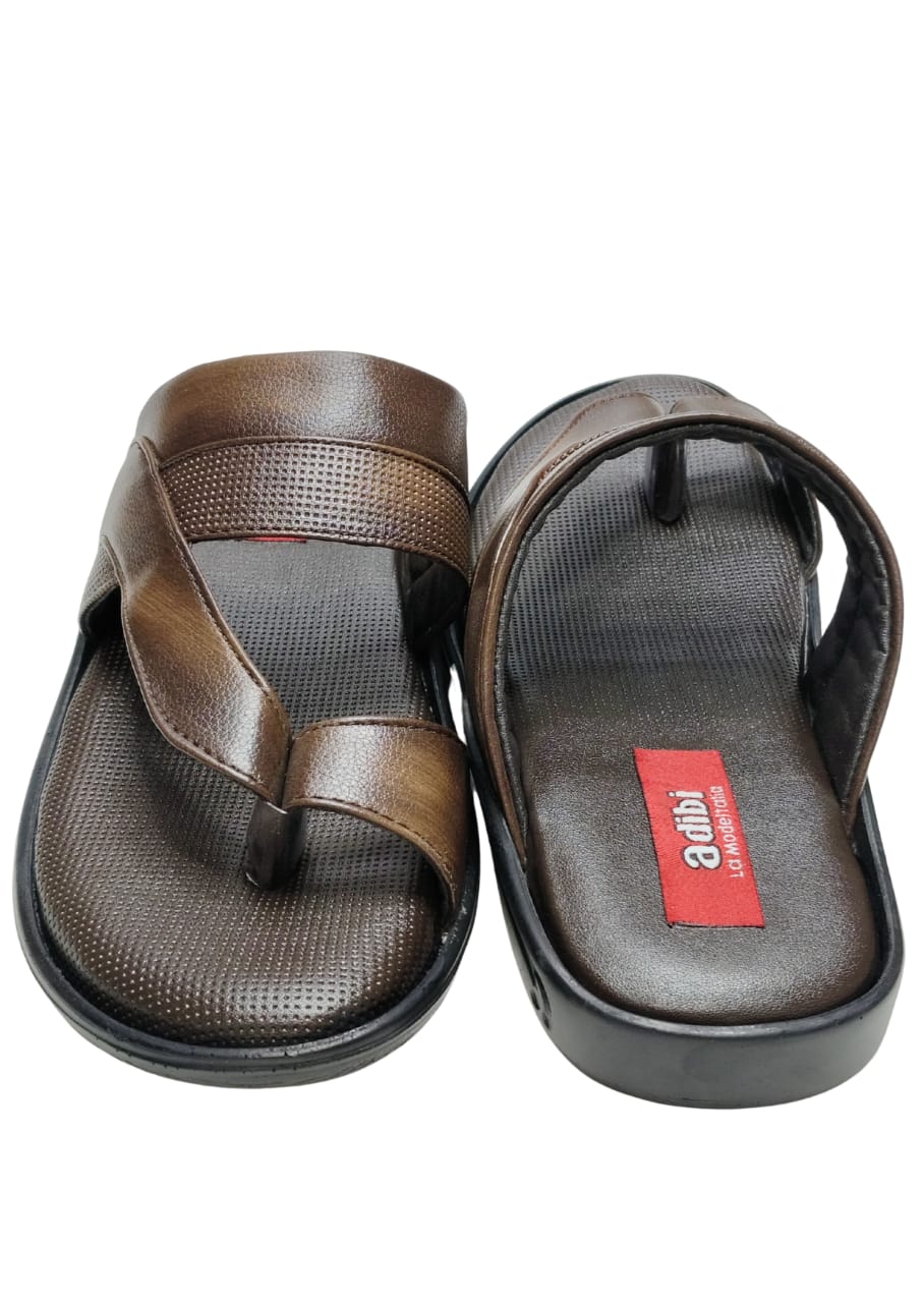 Men Brown Thumb Casual Chappal