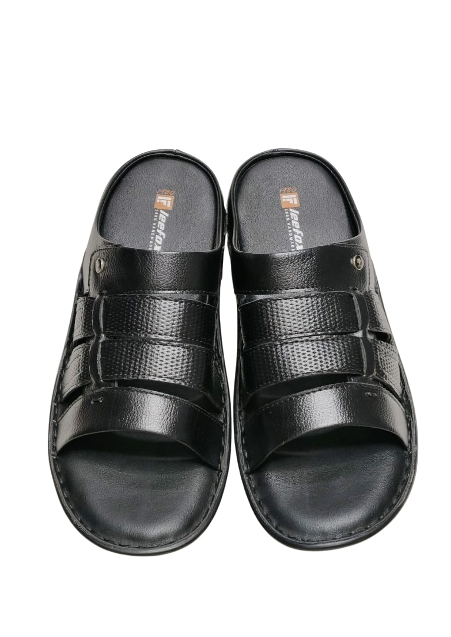 Men Black Casual Chappal