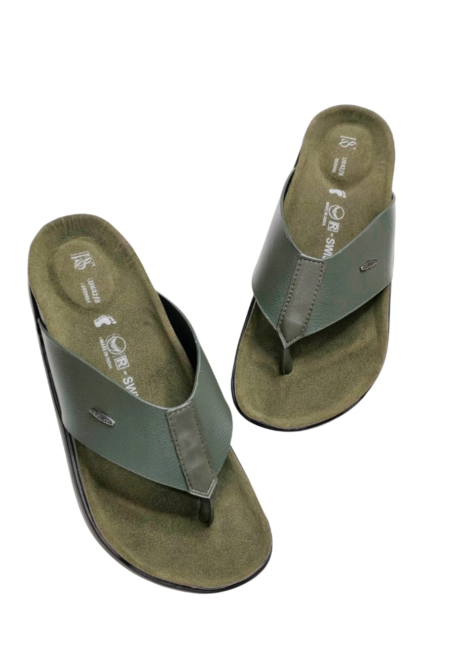 Men Olive Casual Chappal