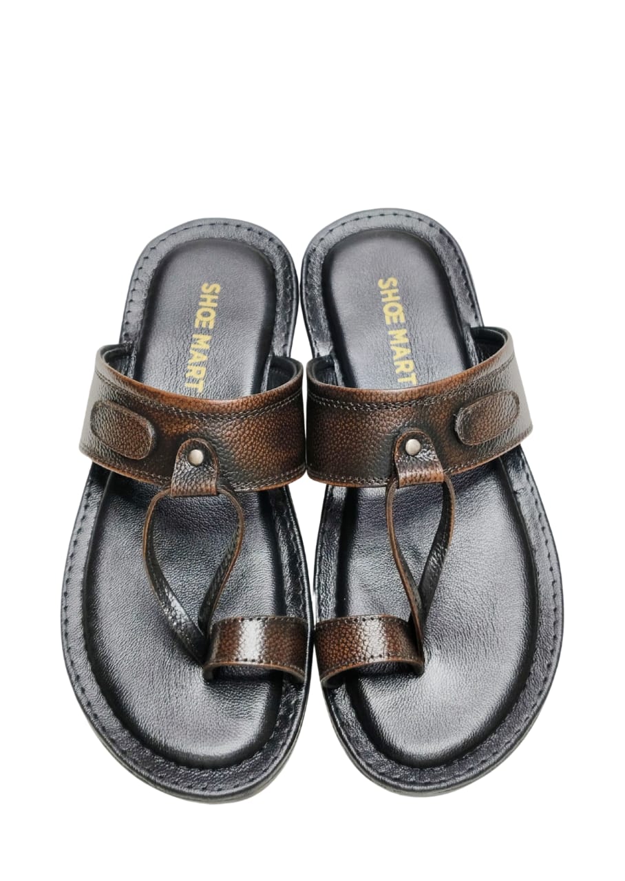 Men Brown Kolhapuri Chappal