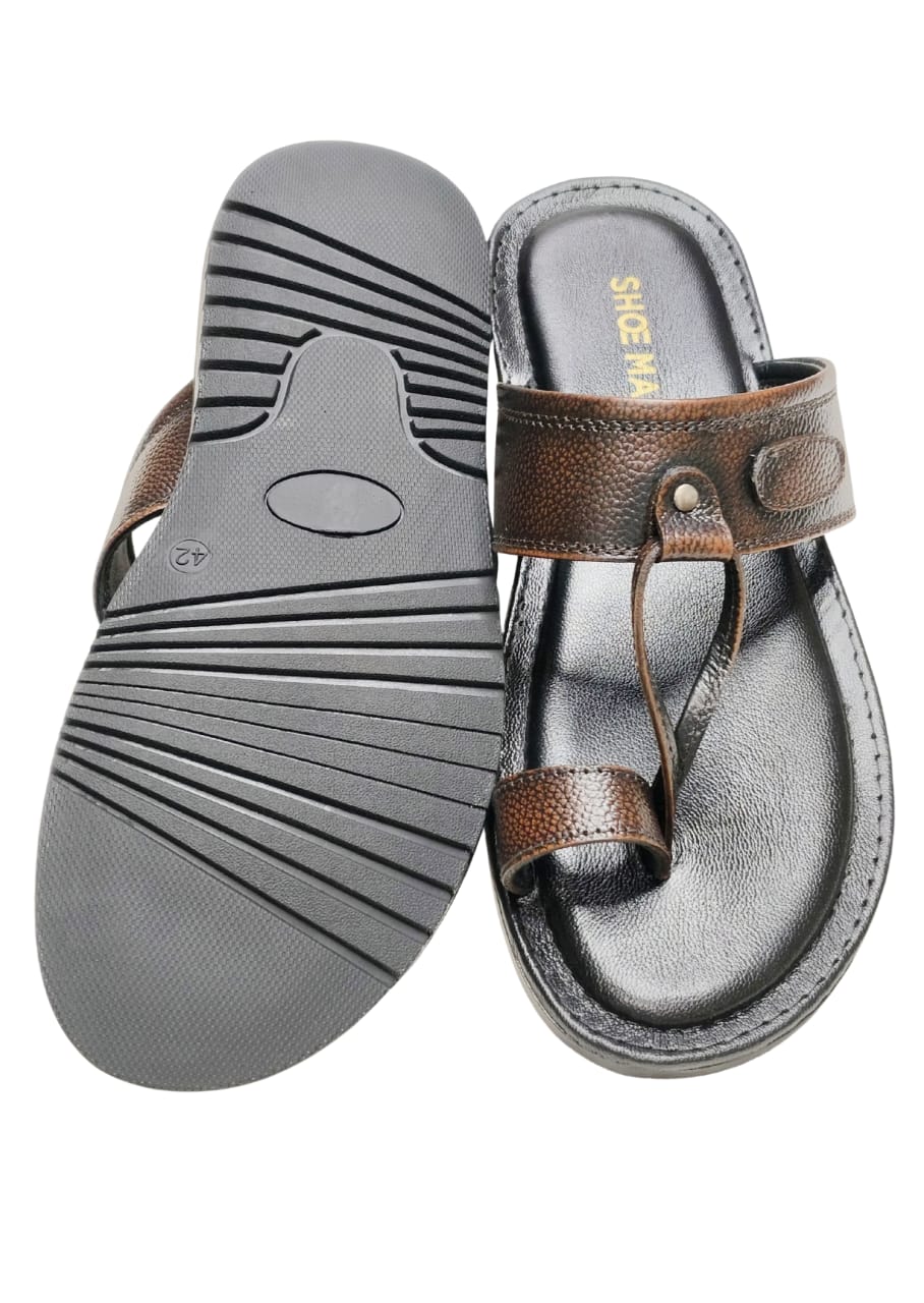 Men Brown Kolhapuri Chappal