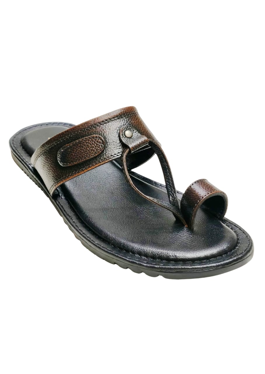 Men Brown Kolhapuri Chappal