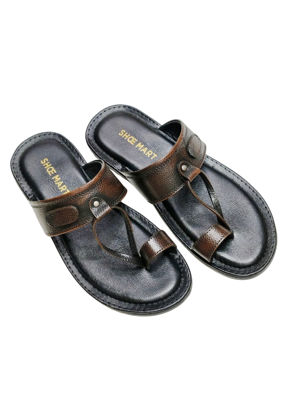 Men Brown Kolhapuri Chappal