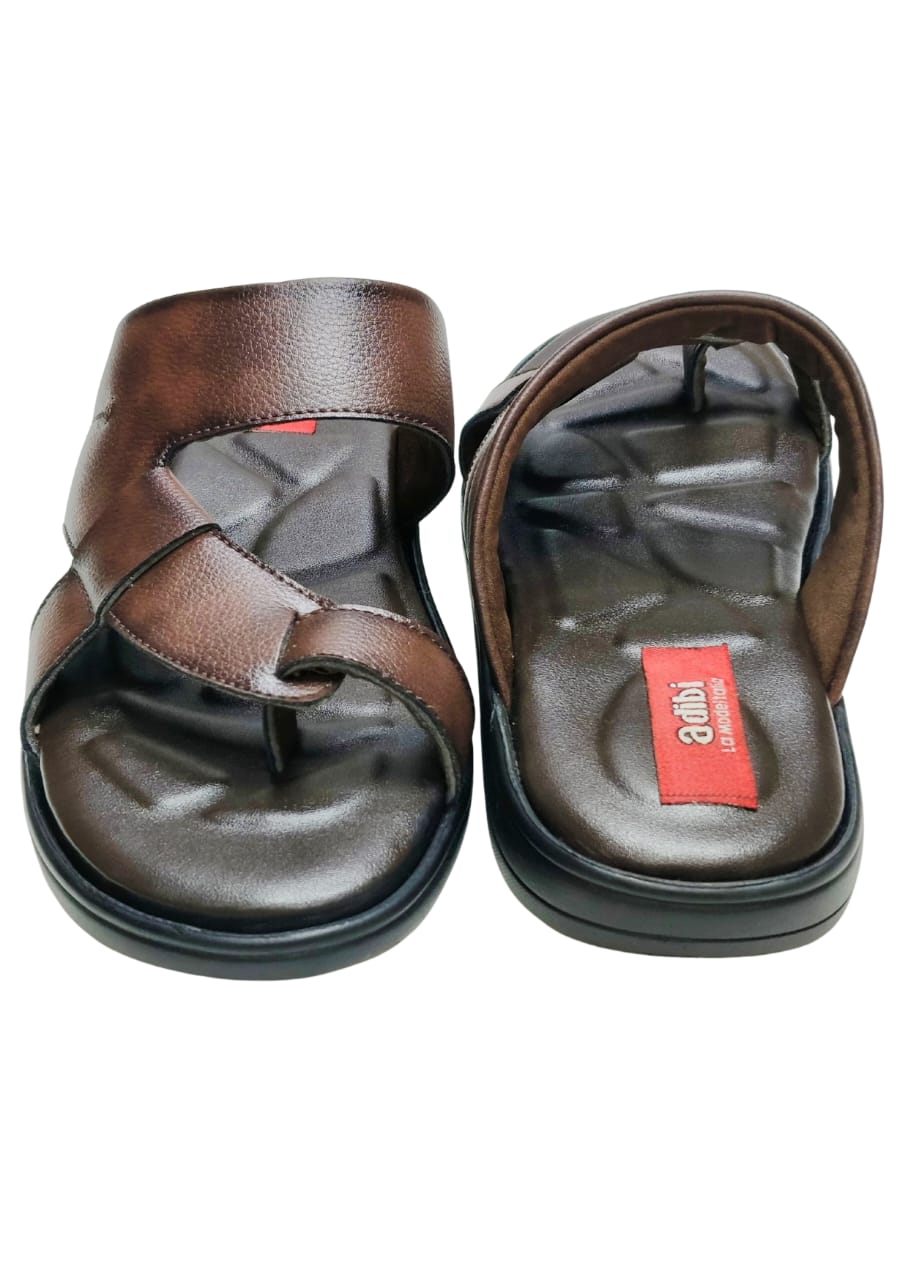 Men Brown Thumb Casual Chappal