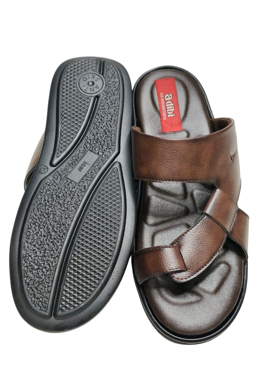 Men Brown Thumb Casual Chappal