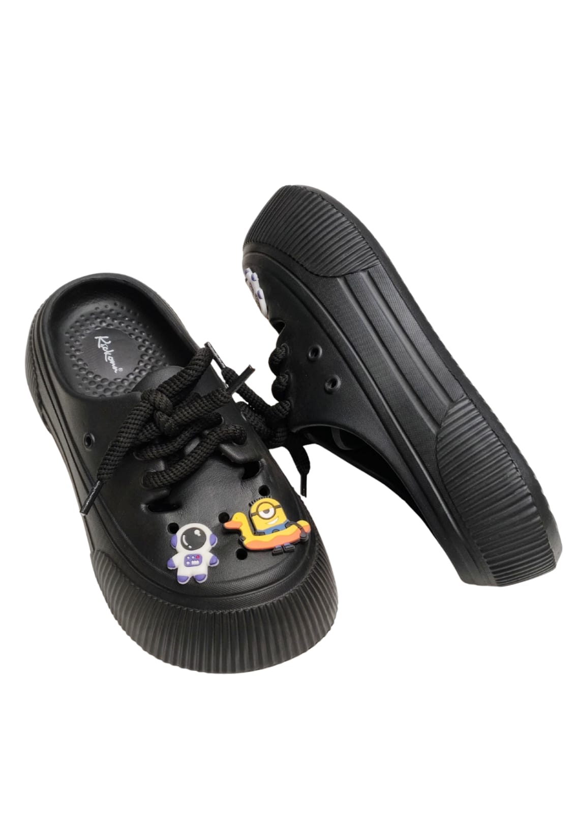 Women Black Cut Crocs