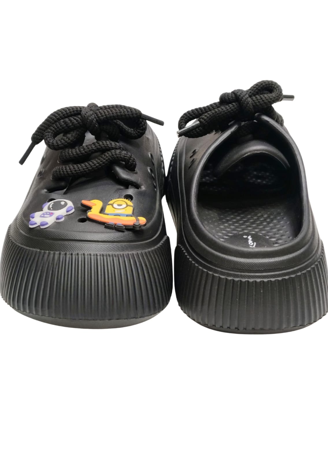 Women Black Cut Crocs