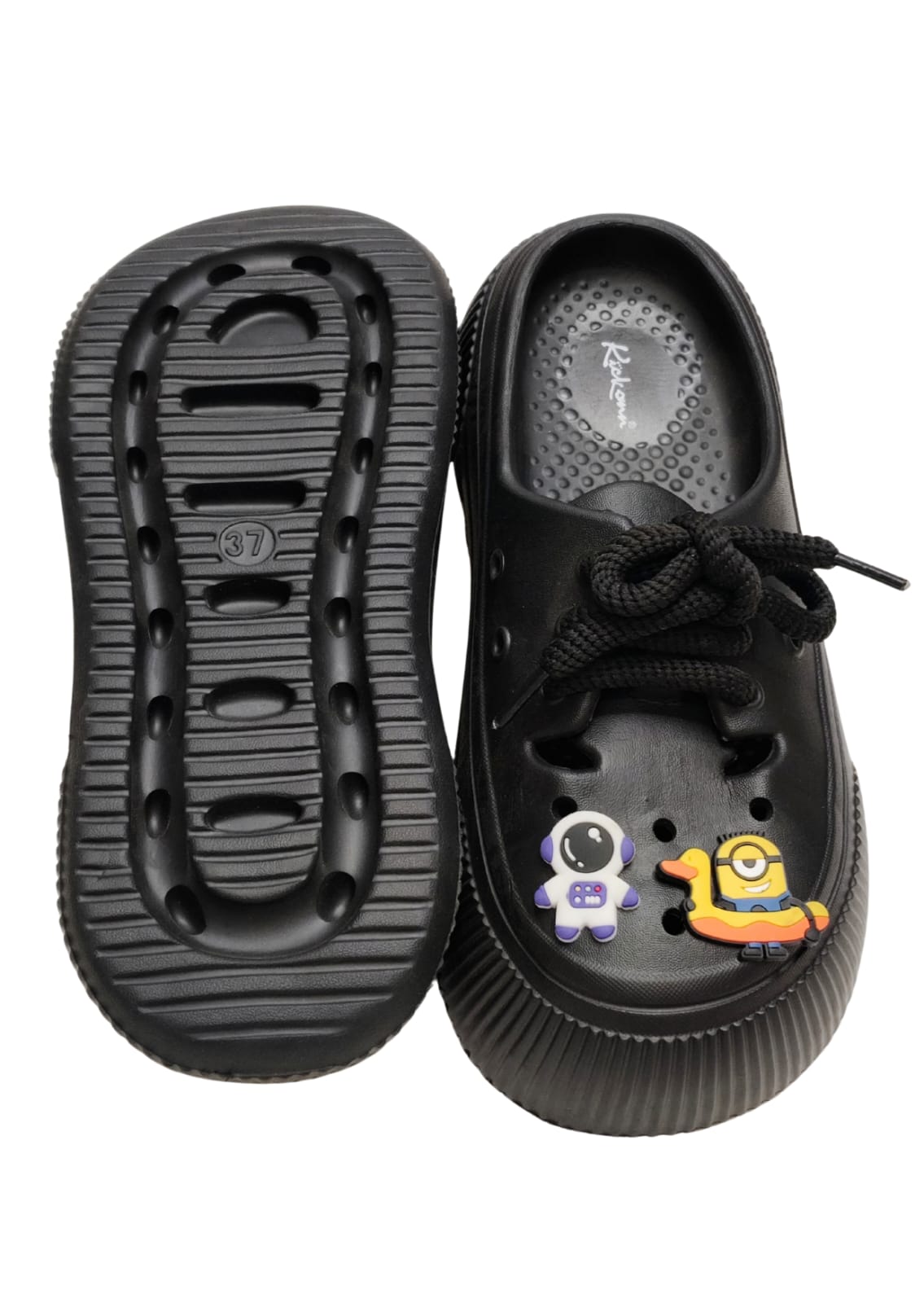 Women Black Cut Crocs