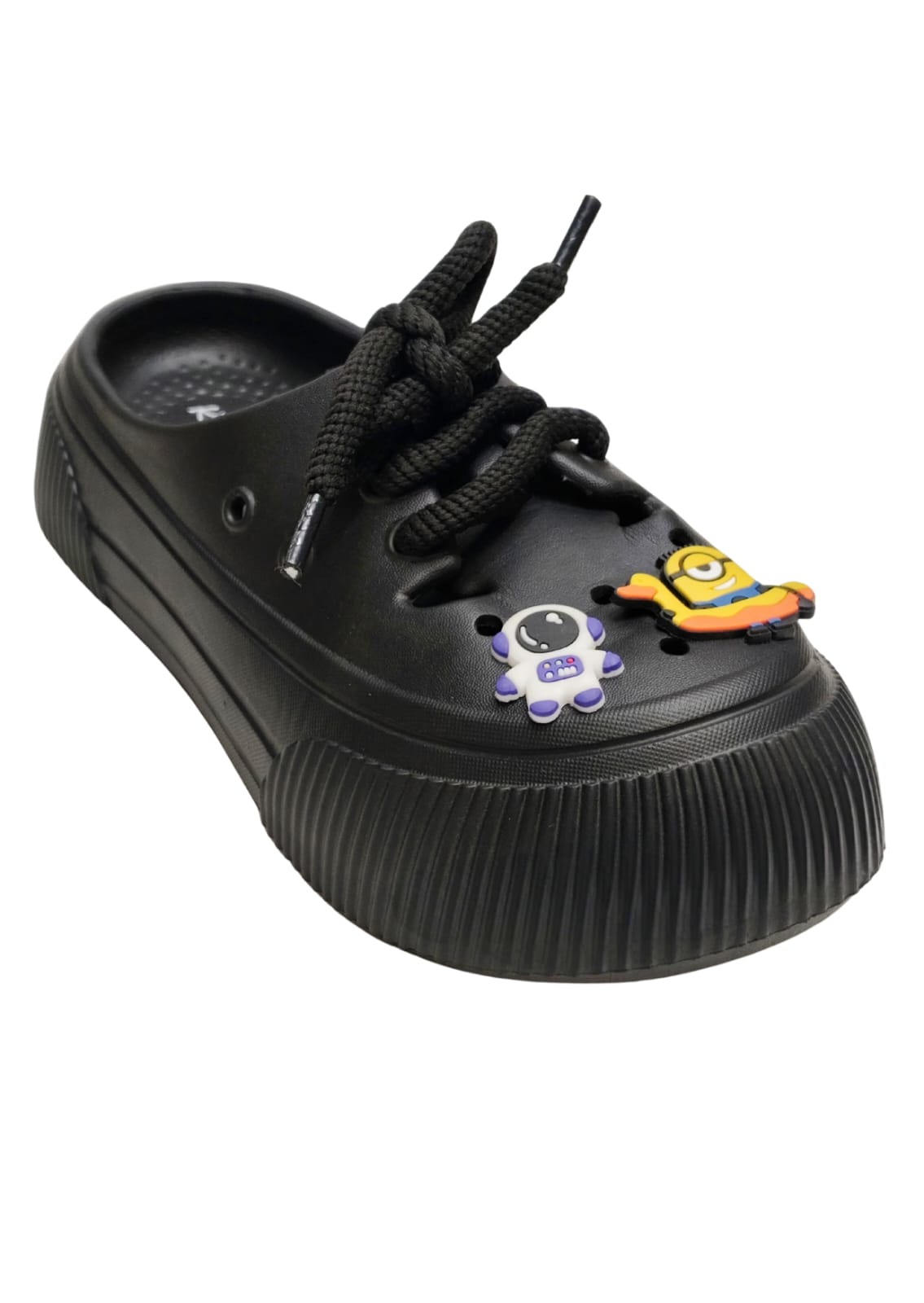 Women Black Cut Crocs