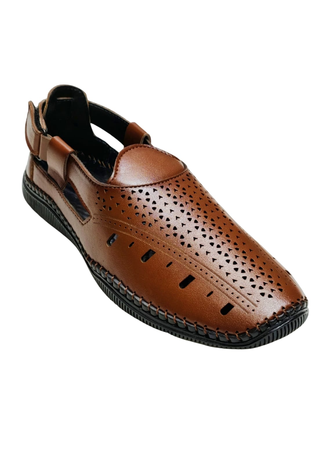 Men Tan Peshawari Shoes