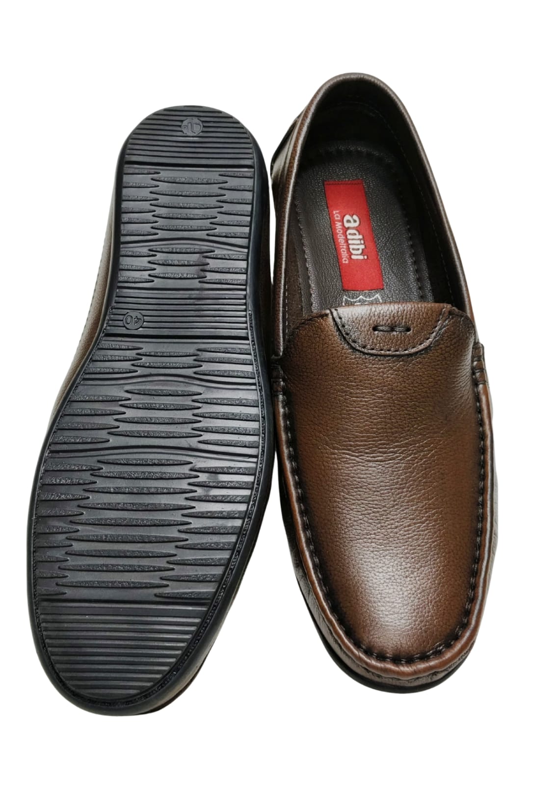 Men Brown Leather Loafers