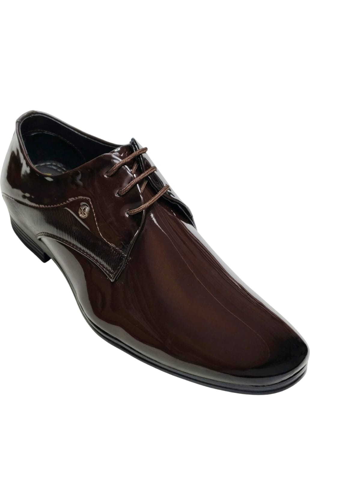 Men Brown Shiny Formal Shoes