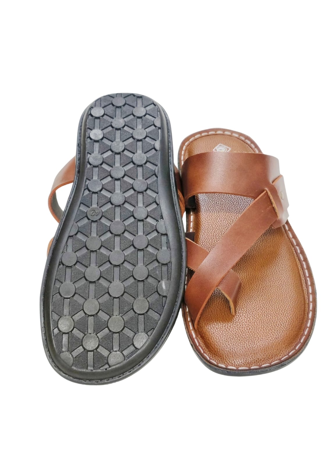 Men Tan Thumb Chappal