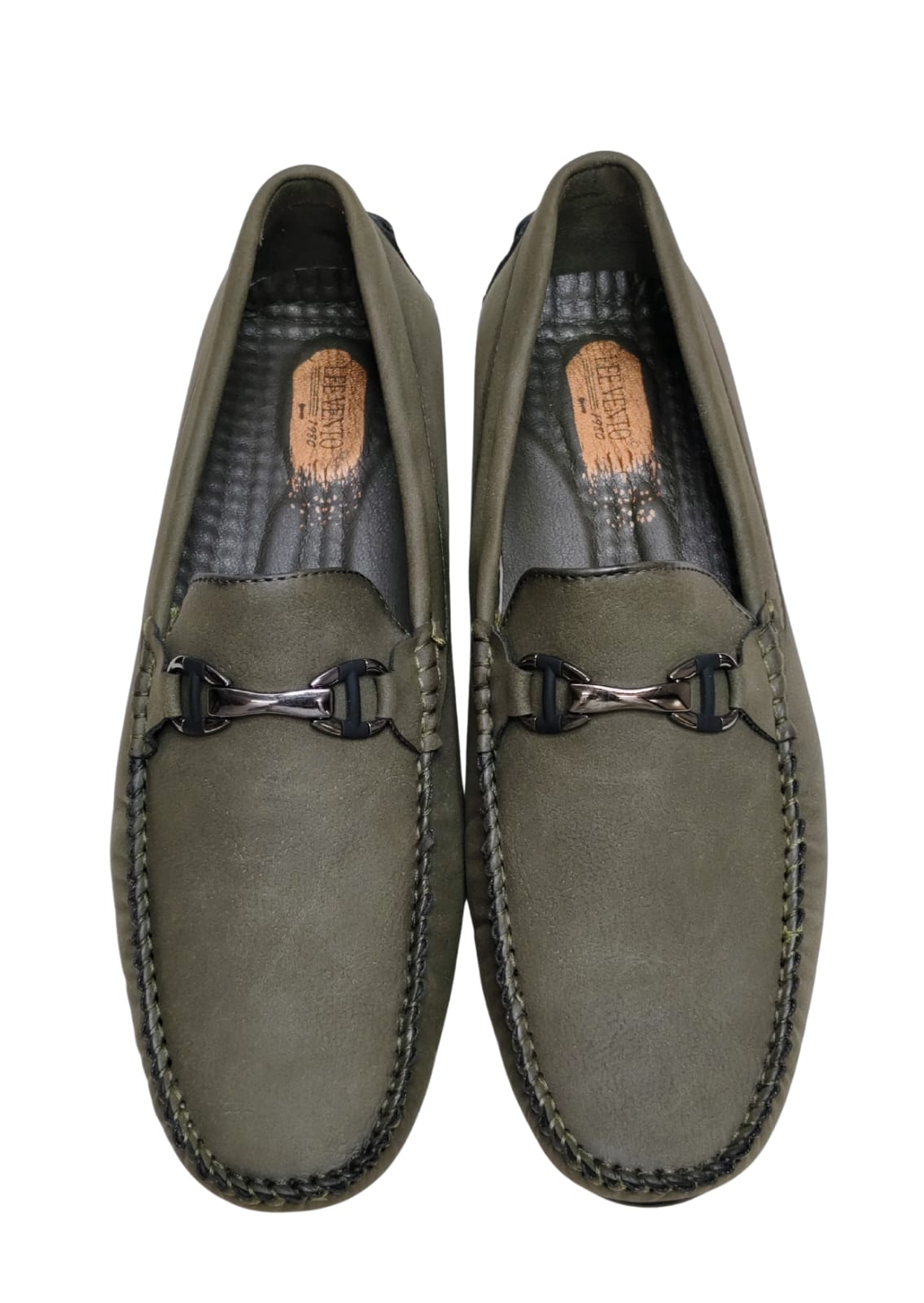 Men Olive Loafers