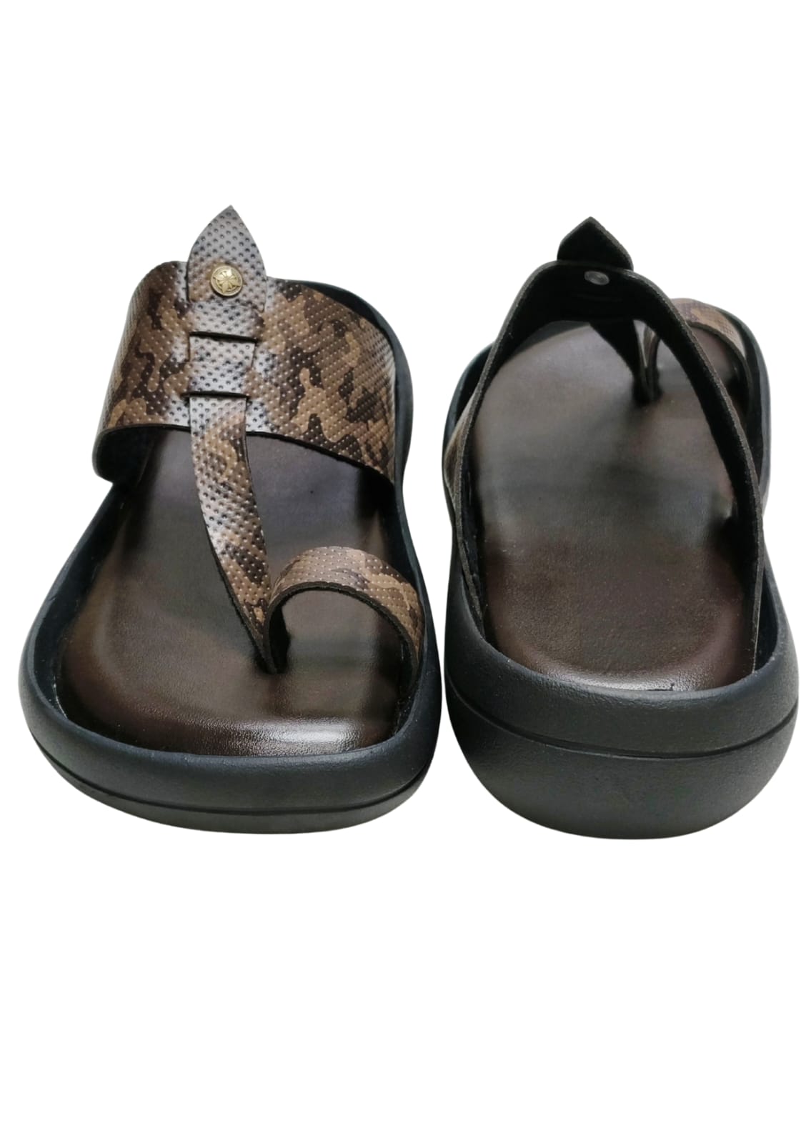 Men Brown Thumb Chappal