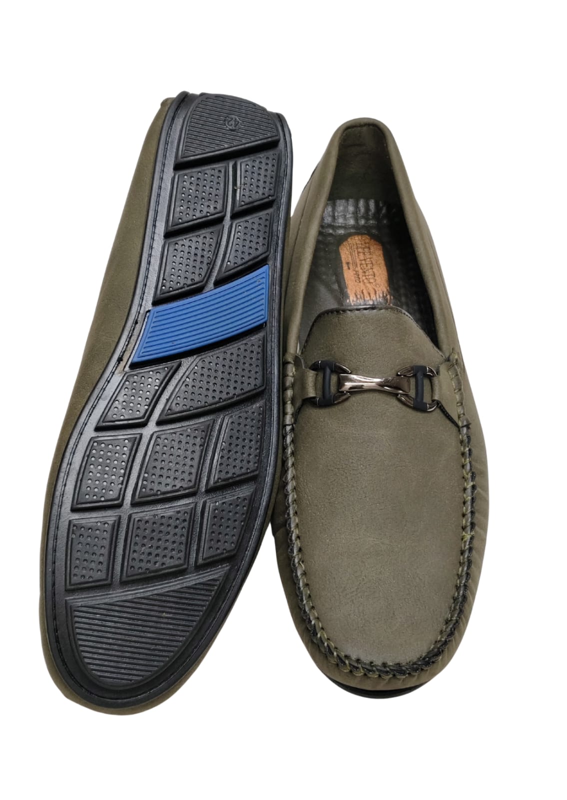 Men Olive Loafers