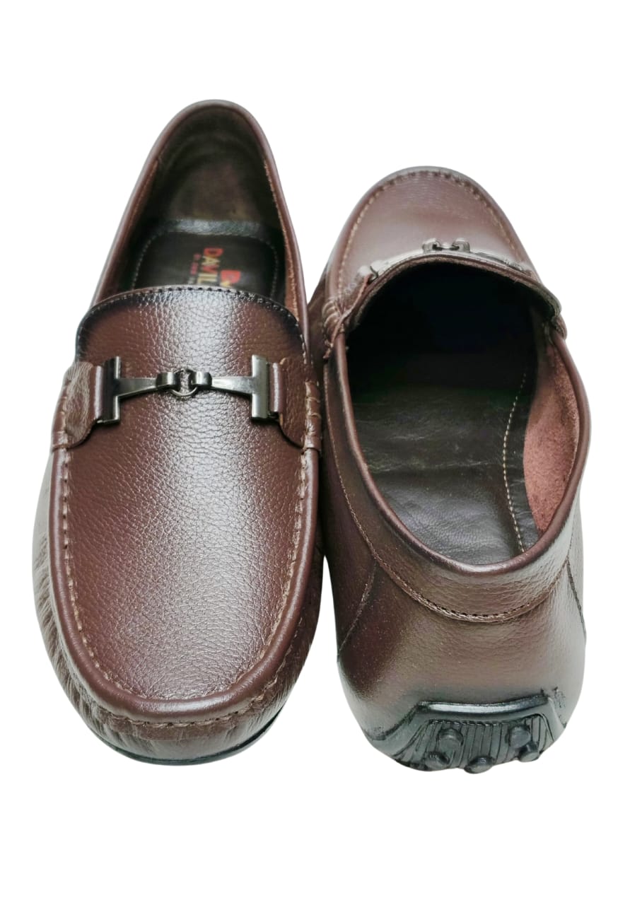 Men Cherry Leather Loafers