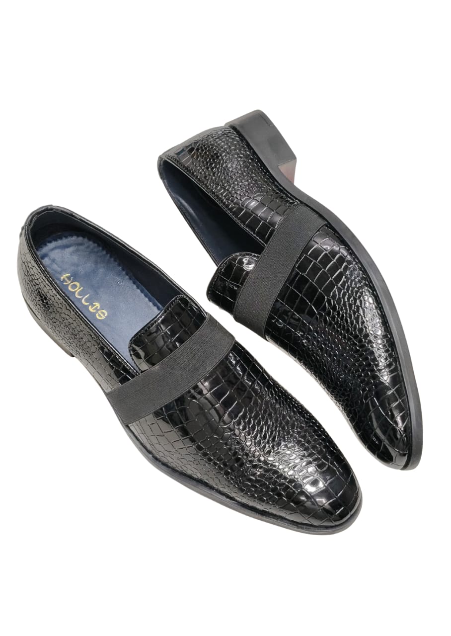 Men Black Shiny Formal Shoes