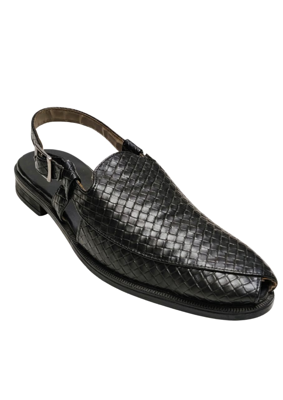 Men Black Peshawari Shoes
