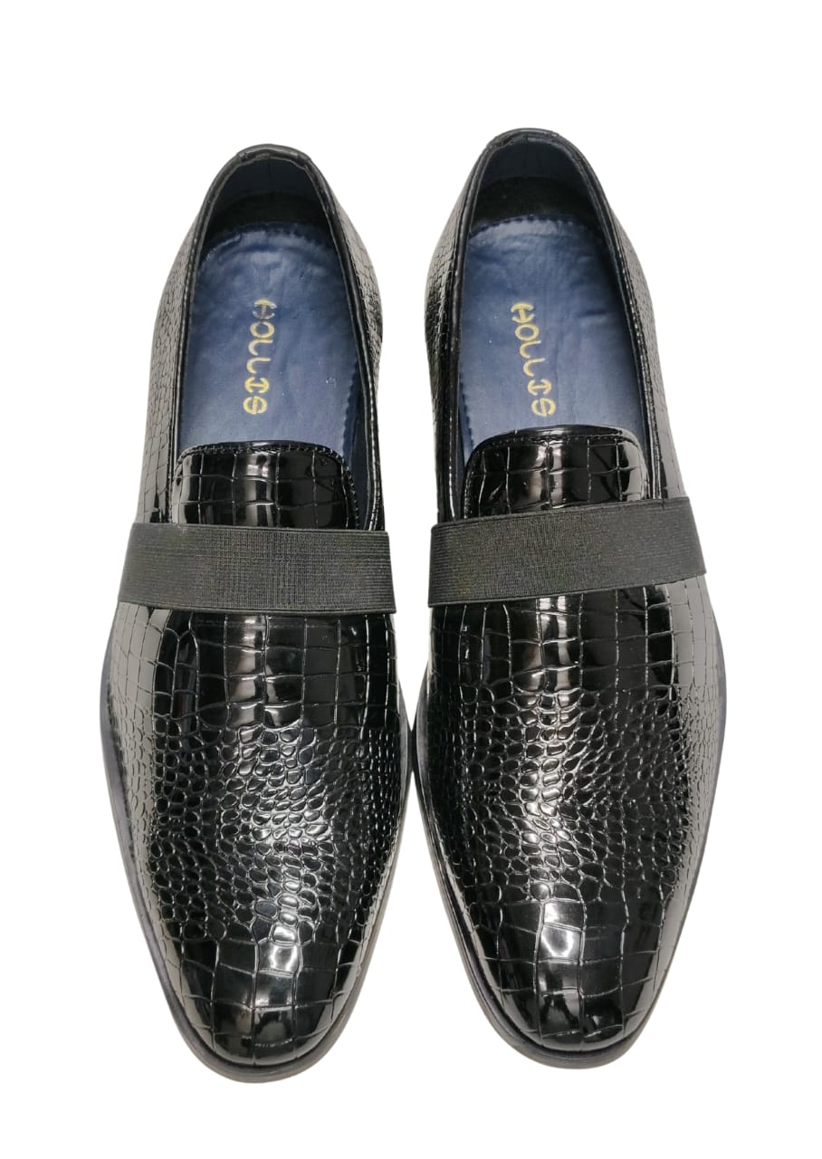 Men Black Shiny Formal Shoes