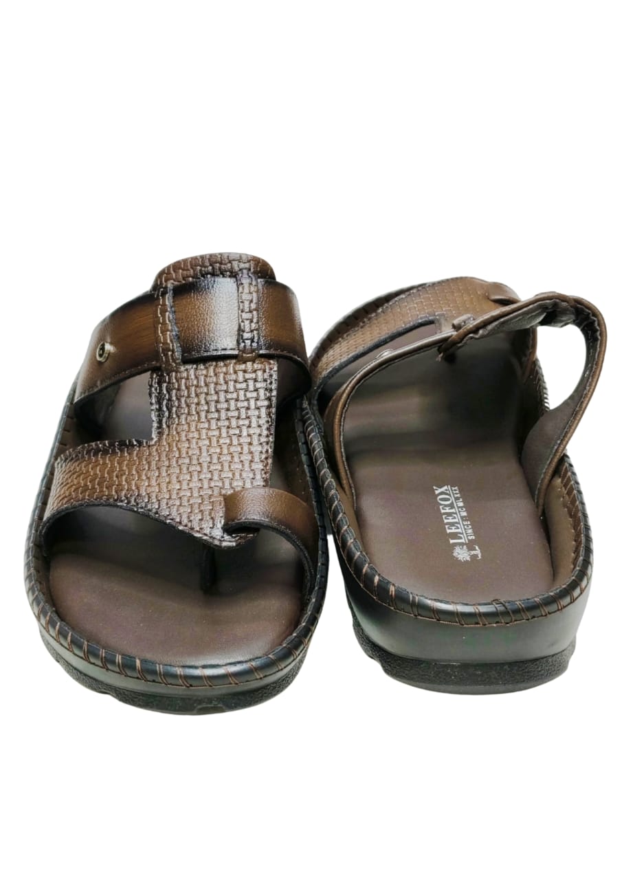 Men Brown Thumb Chappal