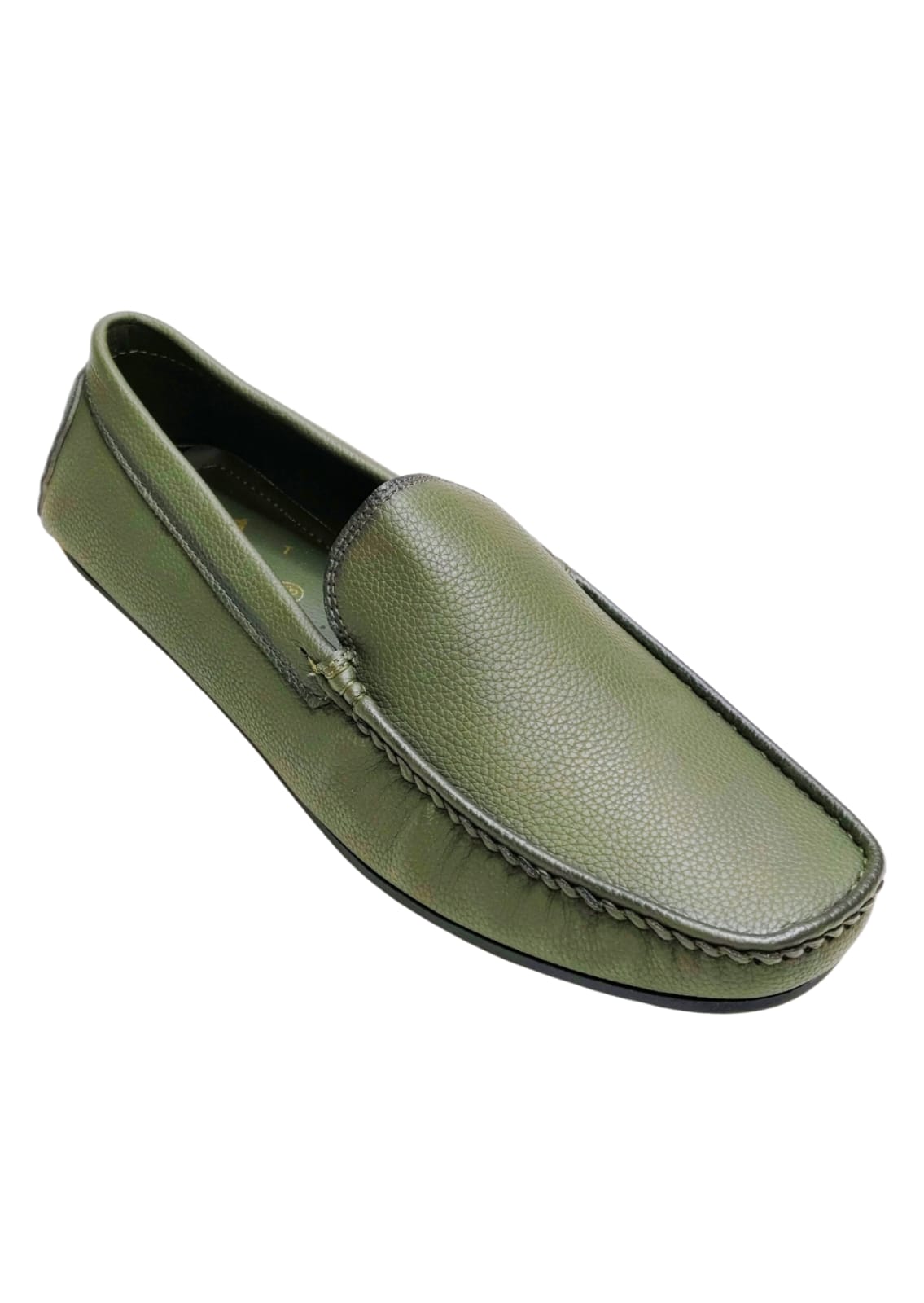 Men Olive Loafers