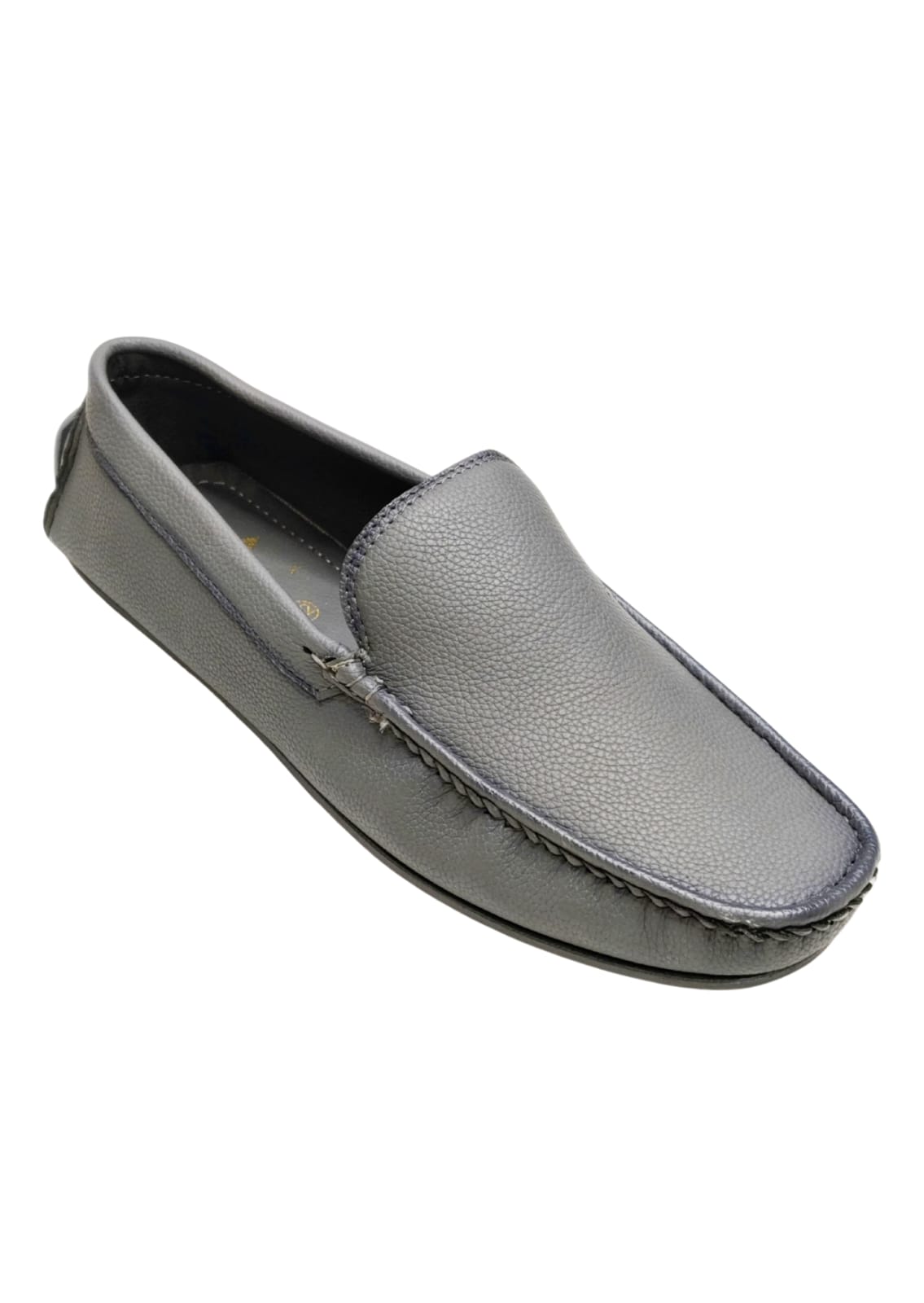 Men Grey Loafers Shoes
