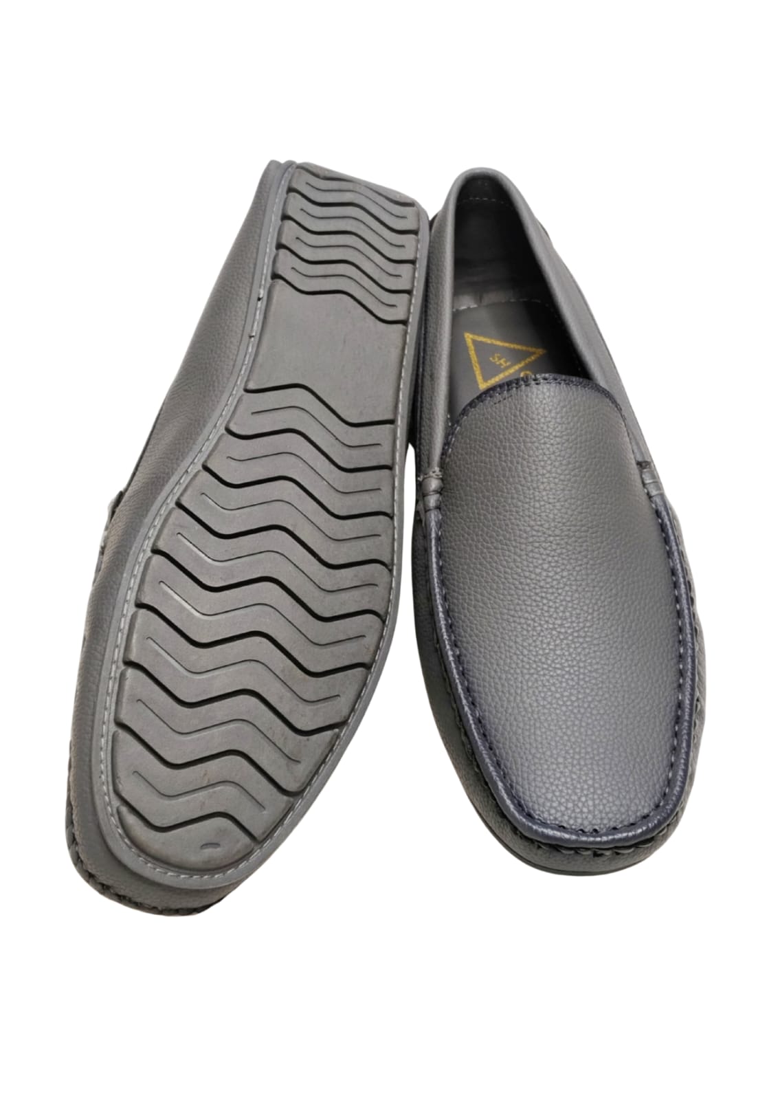 Men Grey Loafers Shoes