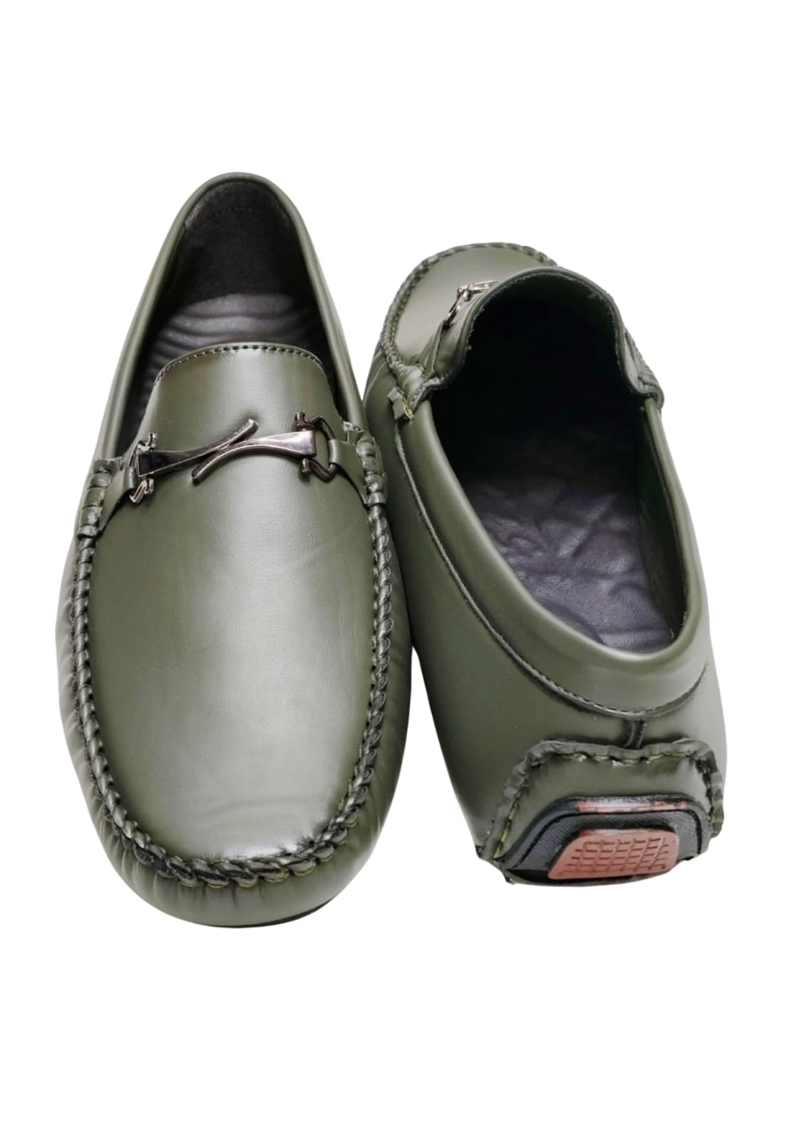 Men Olive Loafers